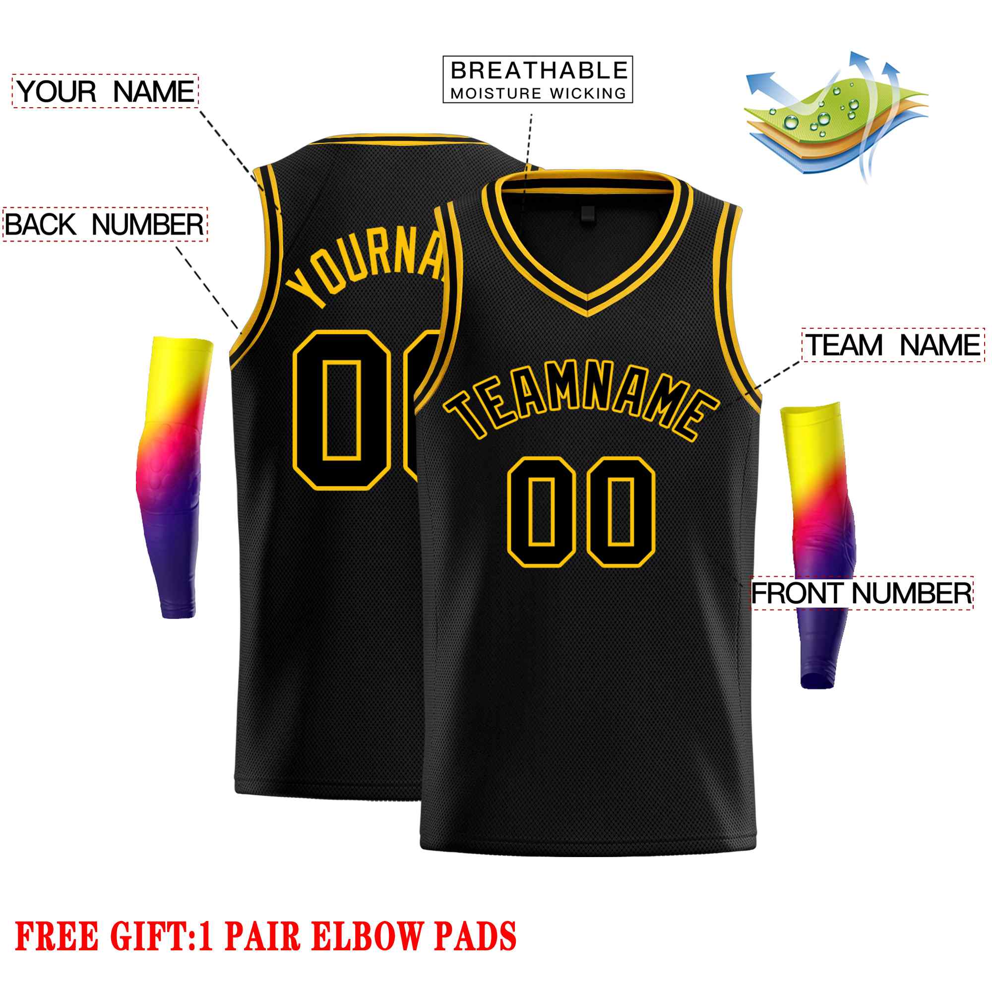 Custom Classic Tops Herren-Freizeit-Basketballtrikot