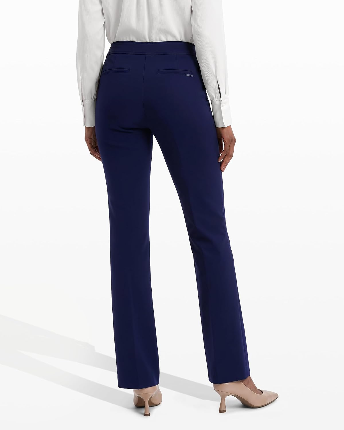 Women's High Rise Bootcut Dress Pants (Navy) Women's High Rise Bootcut Dress Pants (Navy)