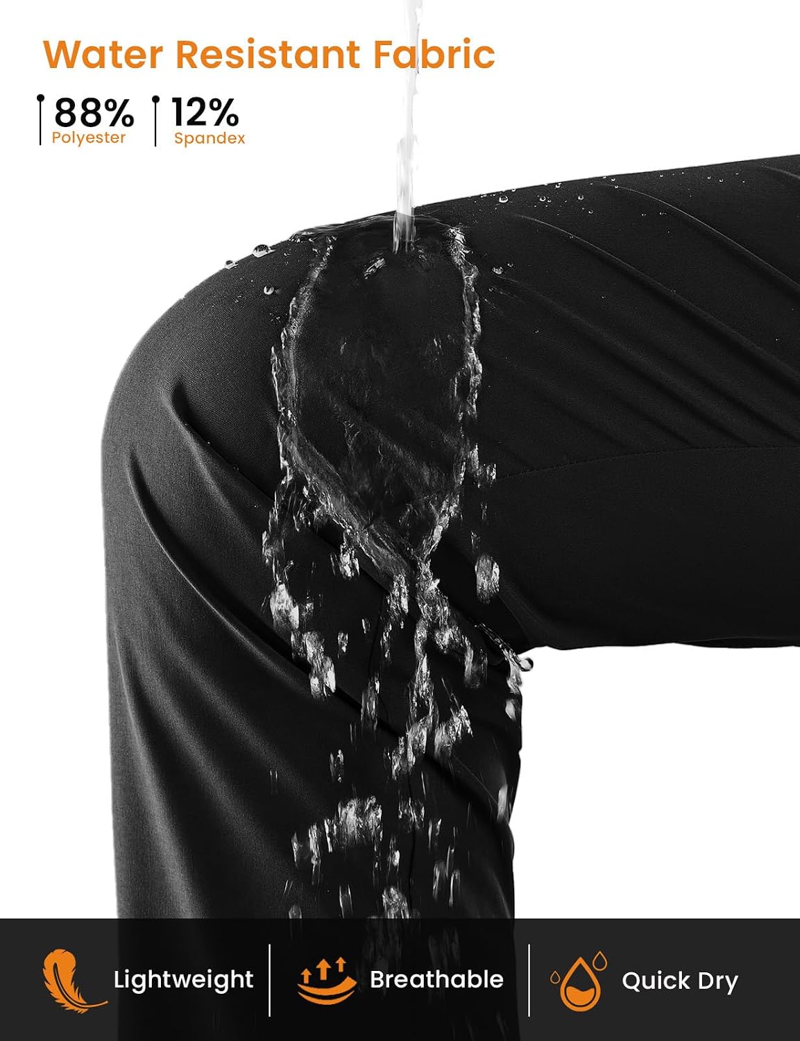 Women's Hiking Pants Lightweight Quick Dry Zipper Pockets