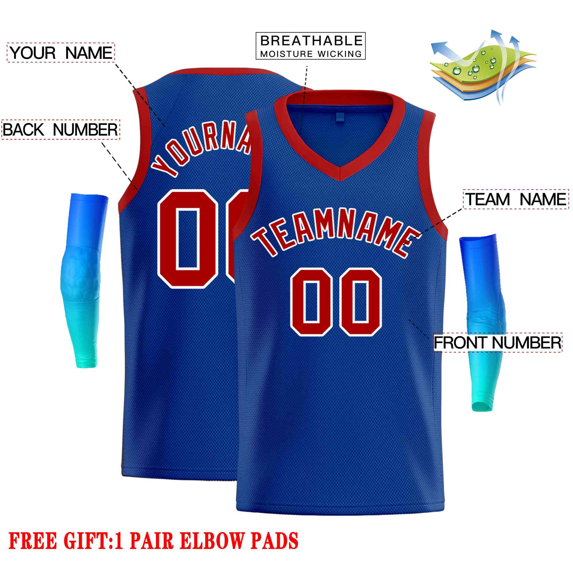Custom Classic Tops Herren-Freizeit-Basketballtrikot