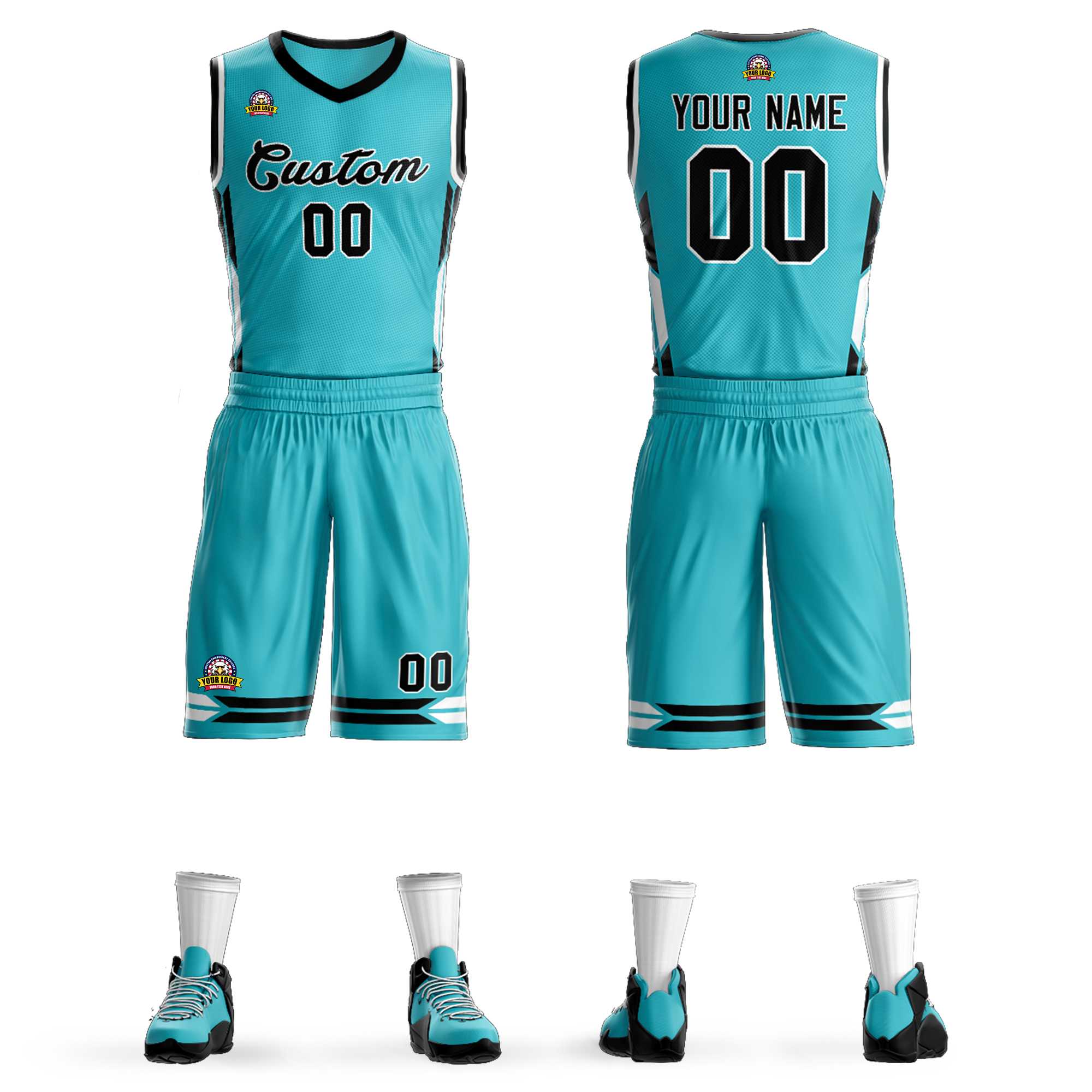 Custom Classic Sets Mesh-Basketballtrikot