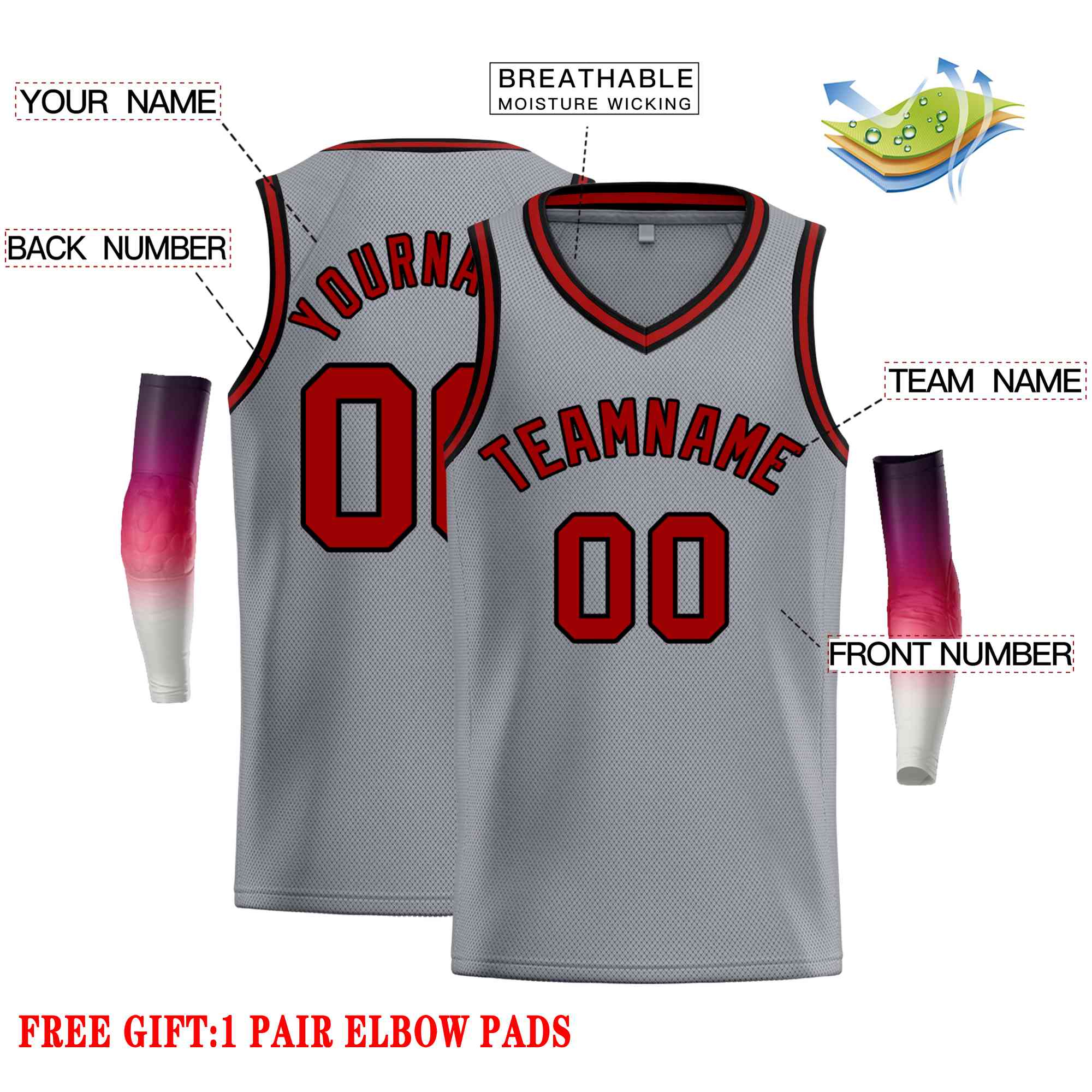 Custom Classic Tops Herren-Freizeit-Basketballtrikot
