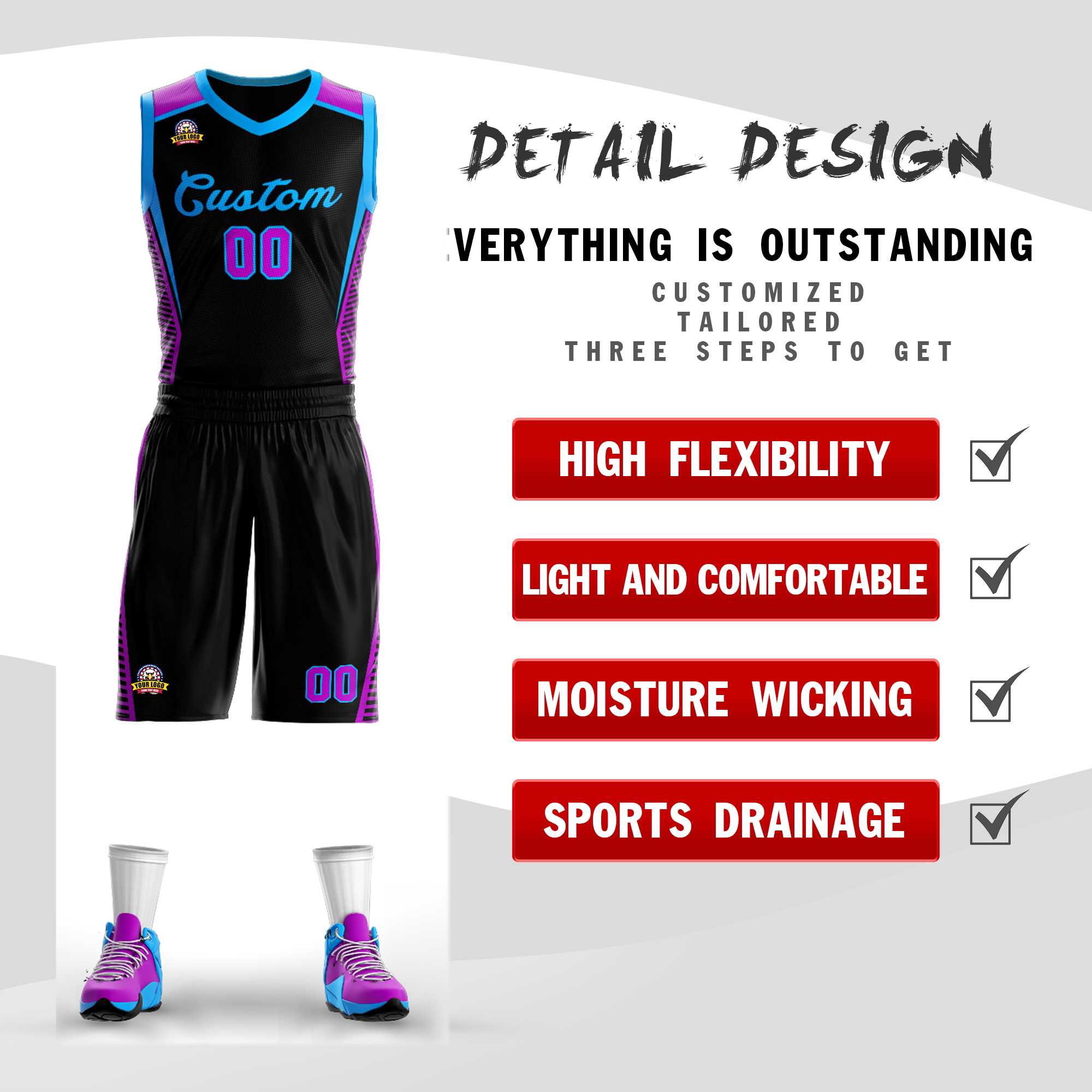 Custom Classic Sets Mesh-Basketballtrikot Custom Classic Sets Mesh-Basketballtrikot