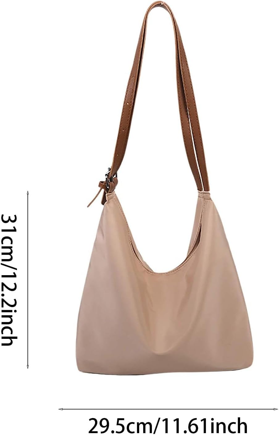 Women's Slouchy Hobo Crossbody Bag with Contrast Strap Women's Slouchy Hobo Crossbody Bag with Contrast Strap