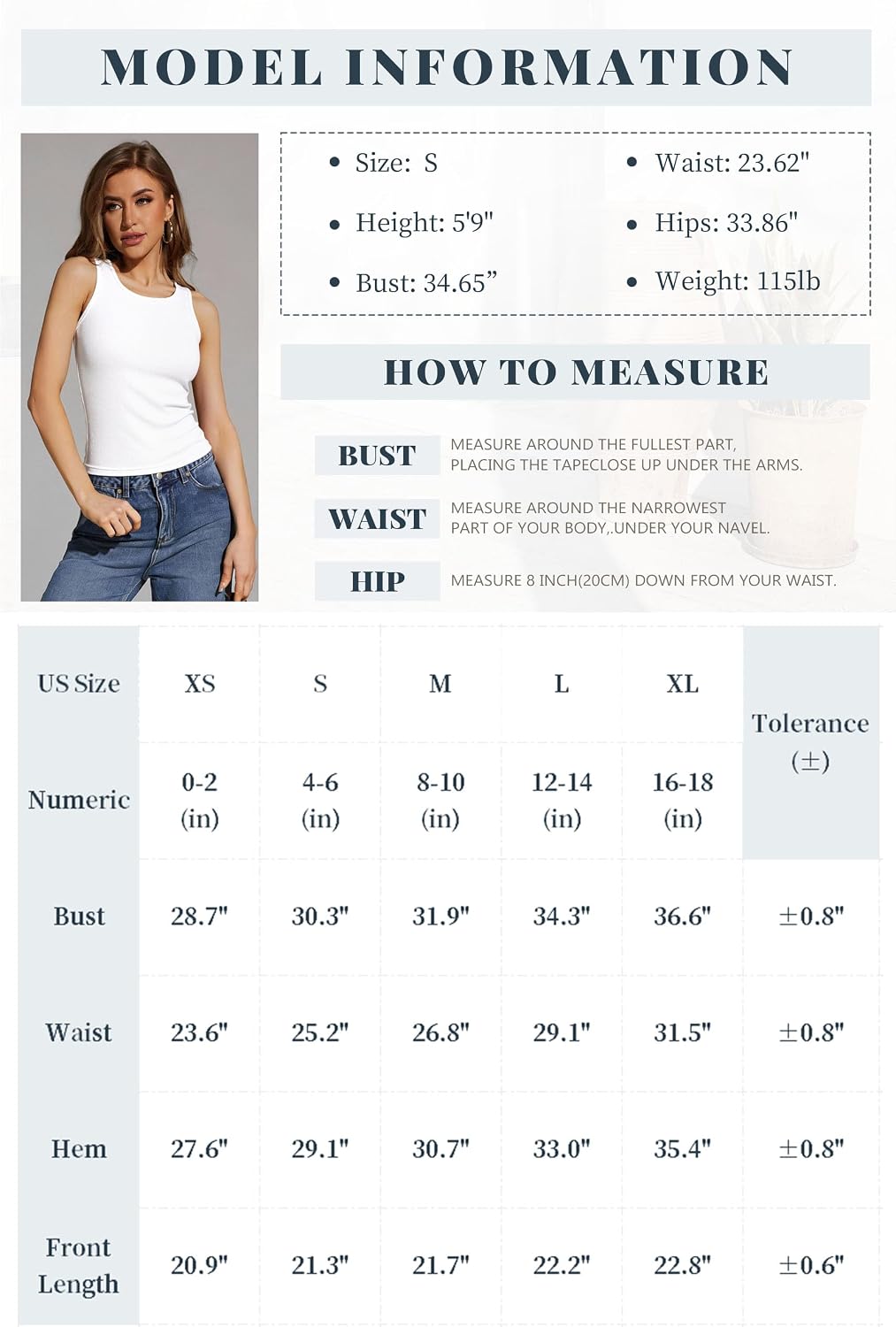 Women's Ribbed Crew Neck Slim Tank Top 3 Pack