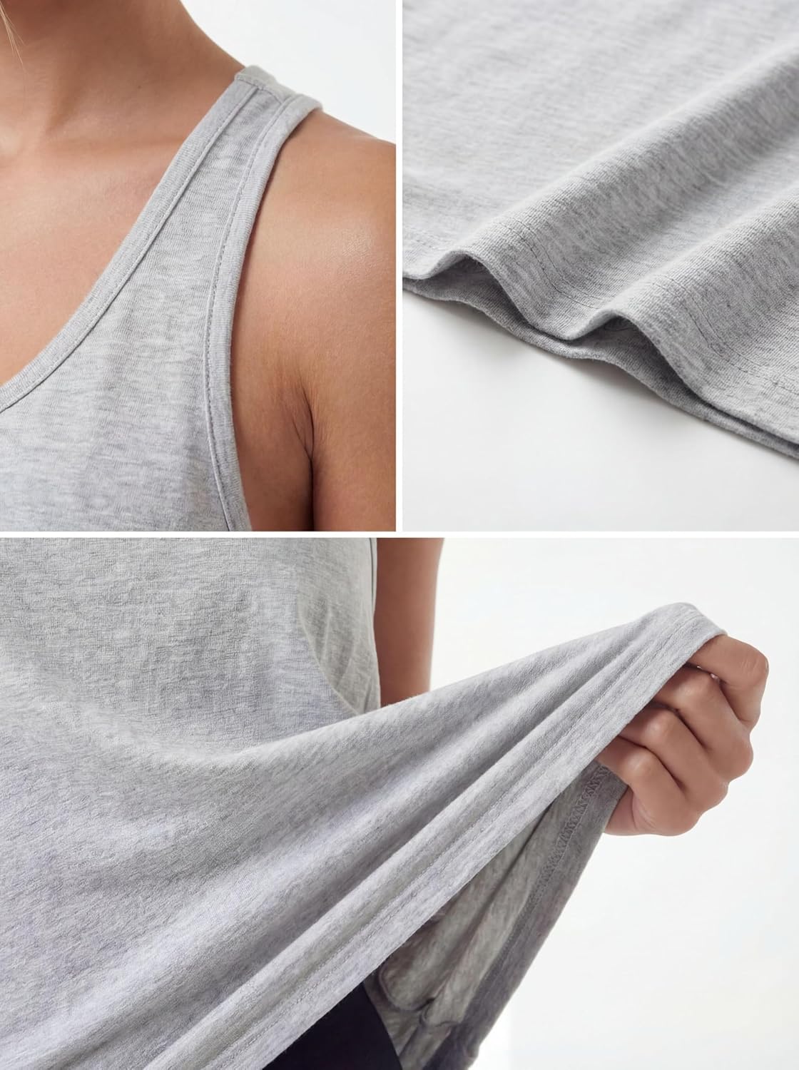 Women's Cotton Stretch Racerback Tank Tops