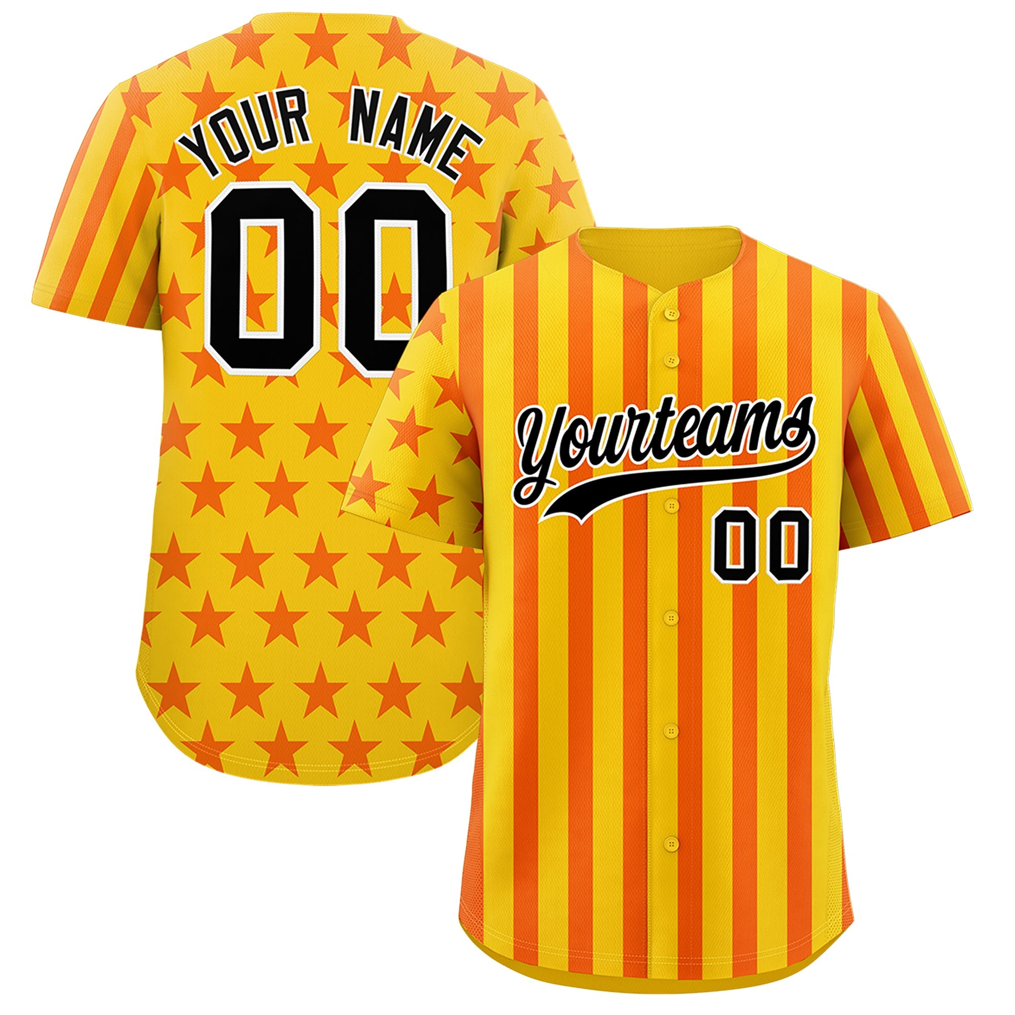 Benutzerdefiniertes Graffiti-Muster-Baseball-Trikot mit amerikanischer Flagge