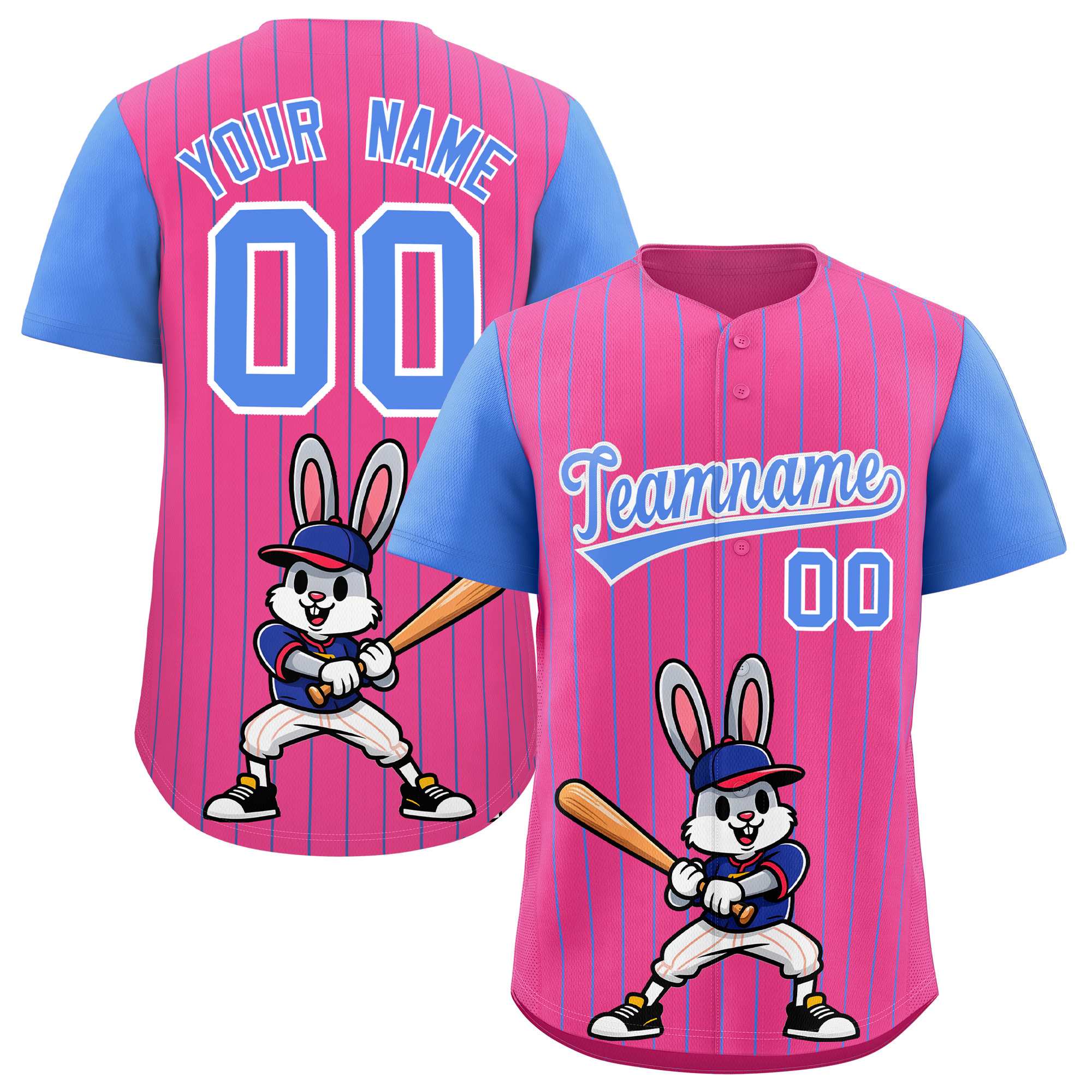 Authentisches Baseball-Trikot mit individuellem Streifen-Tiere-Graffiti-Muster, Raglanärmeln Authentisches Baseball-Trikot mit individuellem Streifen-Tiere-Graffiti-Muster, Raglanärmeln