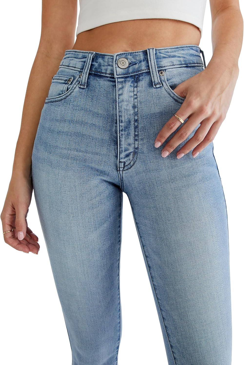 Women's High Waisted Jegging Jeans Light Wash Stretch