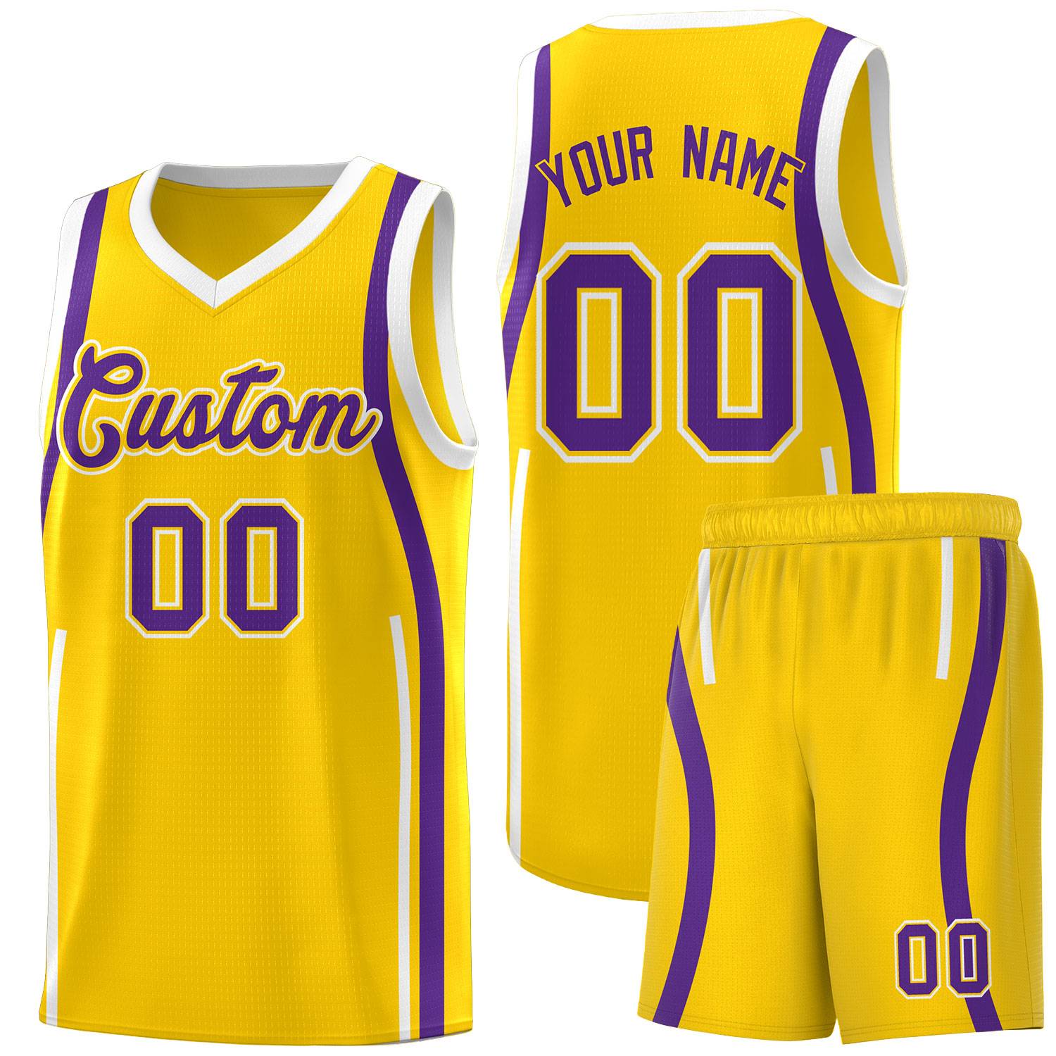 Benutzerdefinierte Basketball-Kits mit Bandmuster