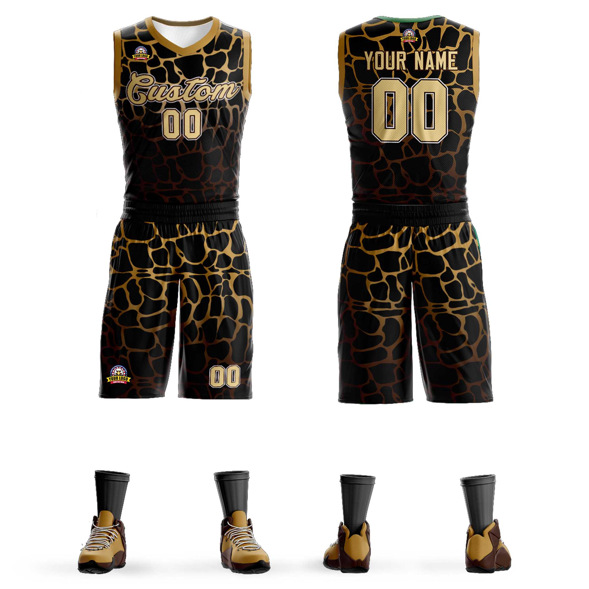 Benutzerdefiniertes geflecktes Graffiti-Muster-Sportuniform-Basketballtrikot
