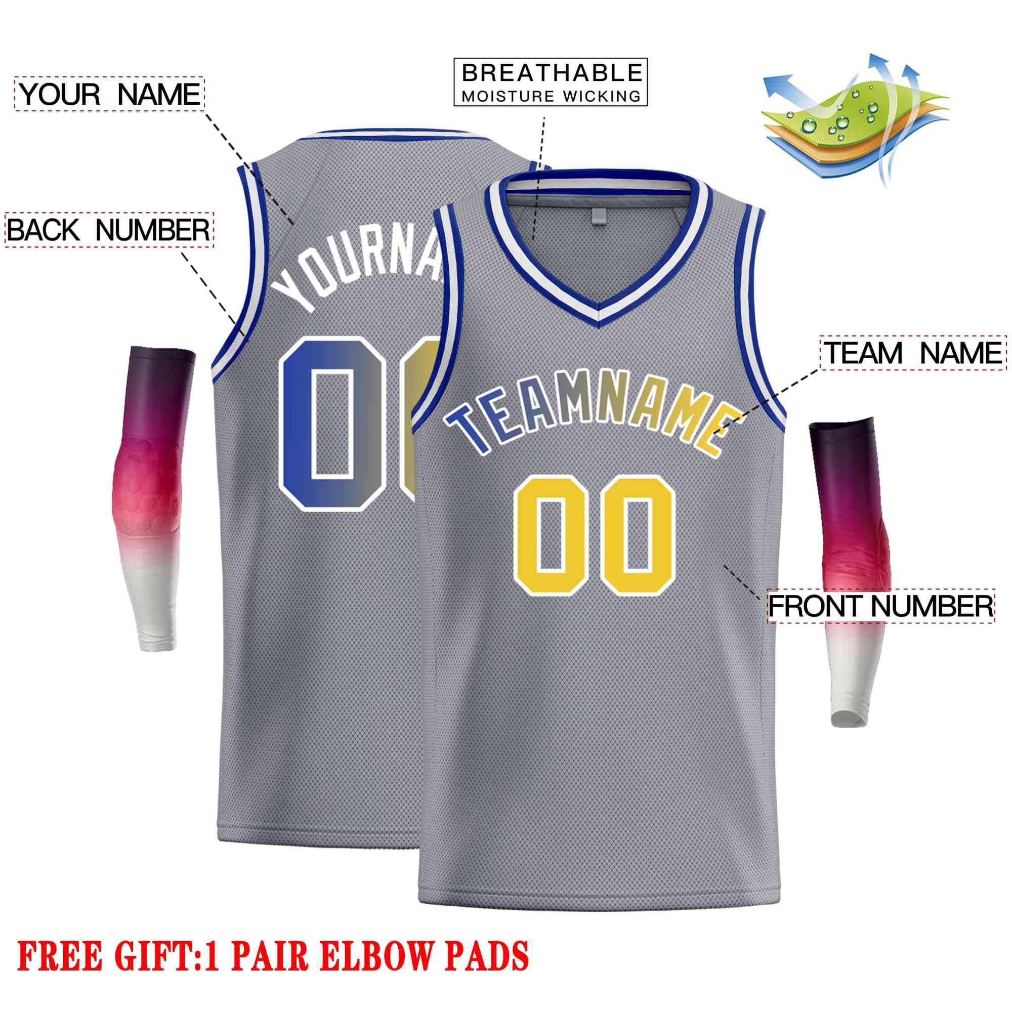 Custom Classic Tops Herren-Freizeit-Basketballtrikot