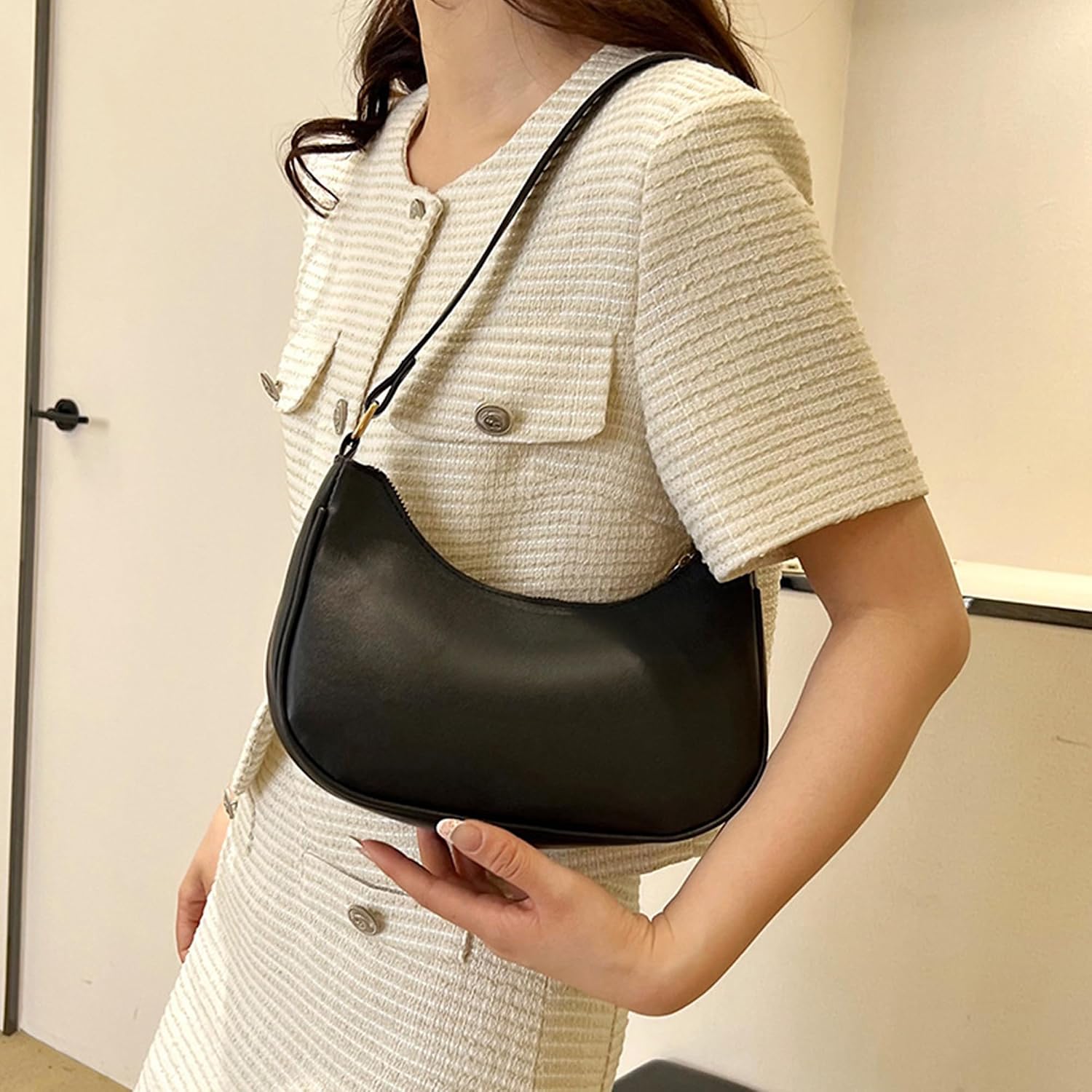 Shoulder Bags for Women Leather Tote Bag Handbag Y2K Purse Hobo Bag Zipper Underarm Bag Shoulder Bags for Women Leather Tote Bag Handbag Y2K Purse Hobo Bag Zipper Underarm Bag