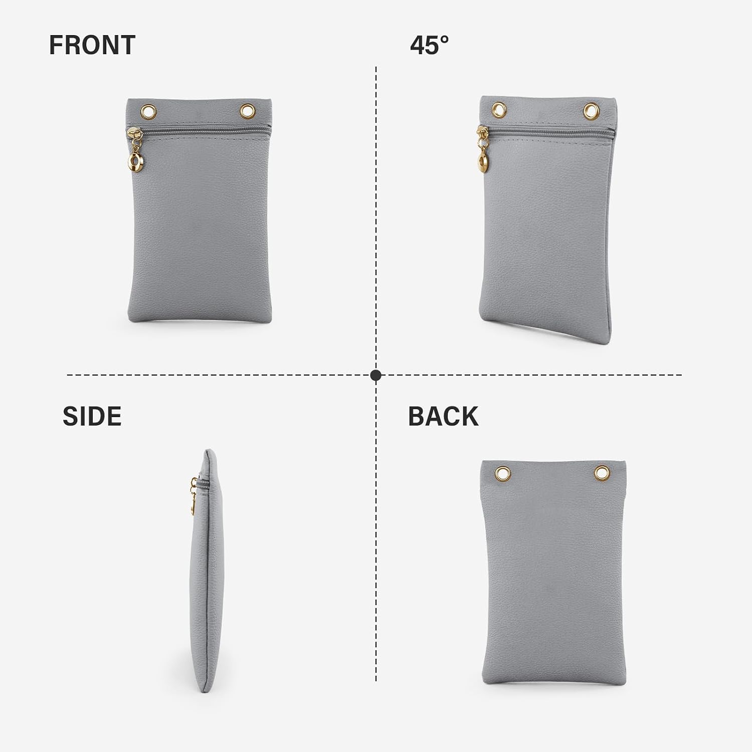 Women's PU Leather Crossbody Phone Purse with Adjustable Strap
