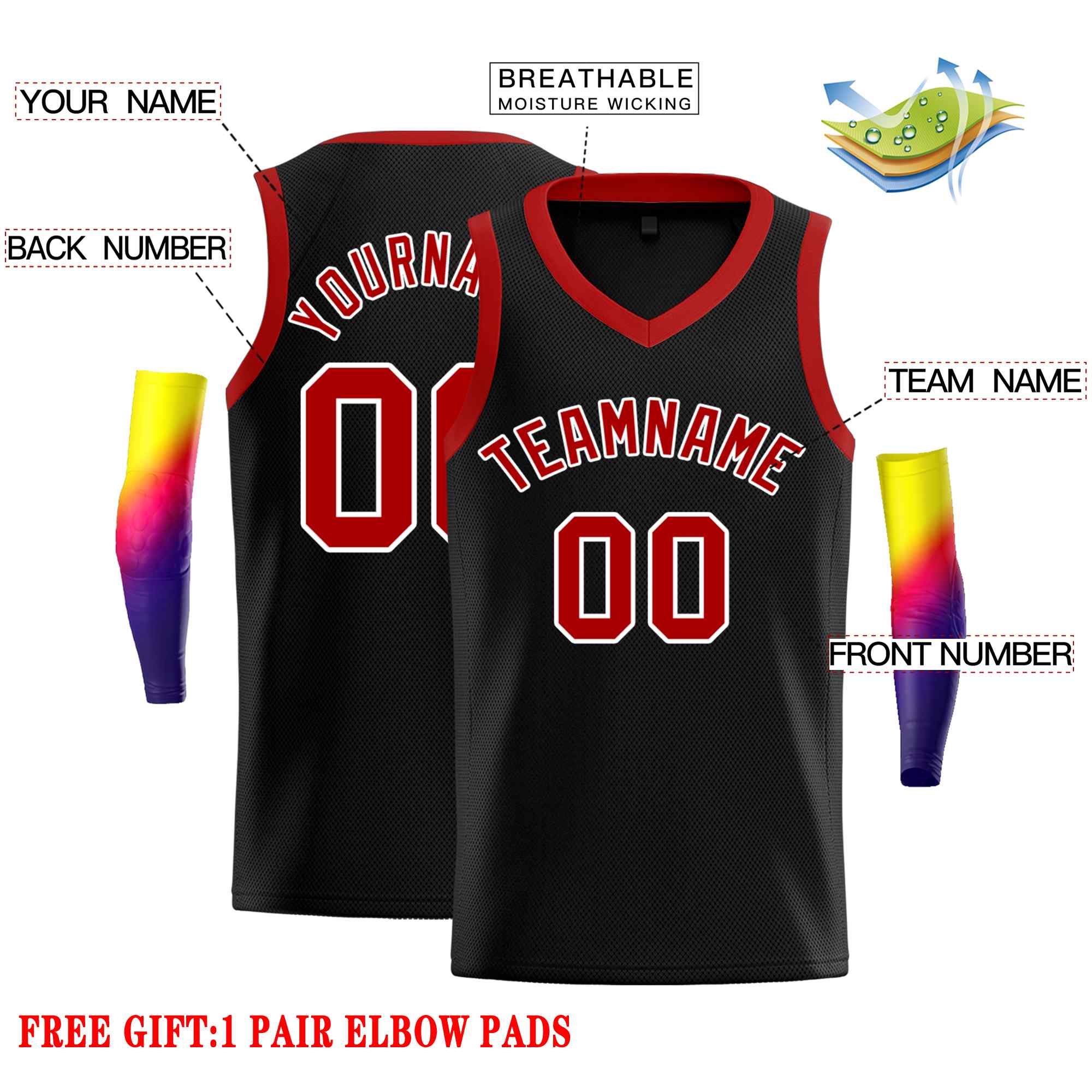 Custom Classic Tops Herren-Freizeit-Basketballtrikot