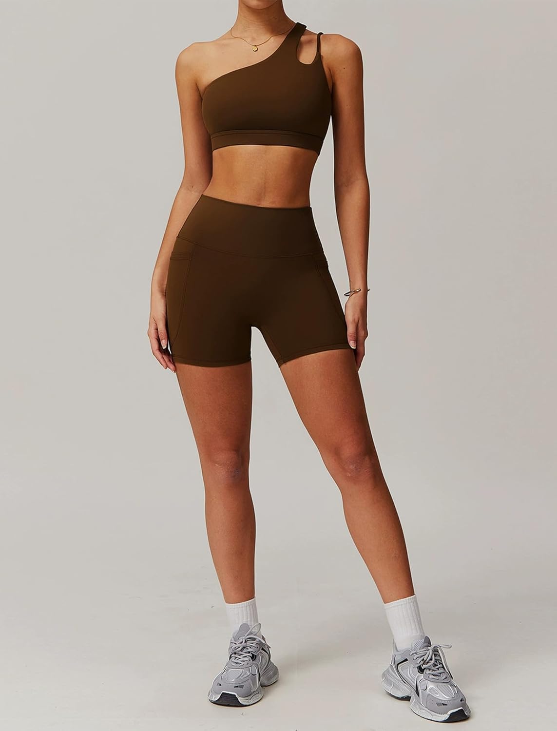 2 Piece Workout Sets for Women Sports Bra and Yoga Pants Outfits High Waist Butt lifting Shorts Jogger Outfits