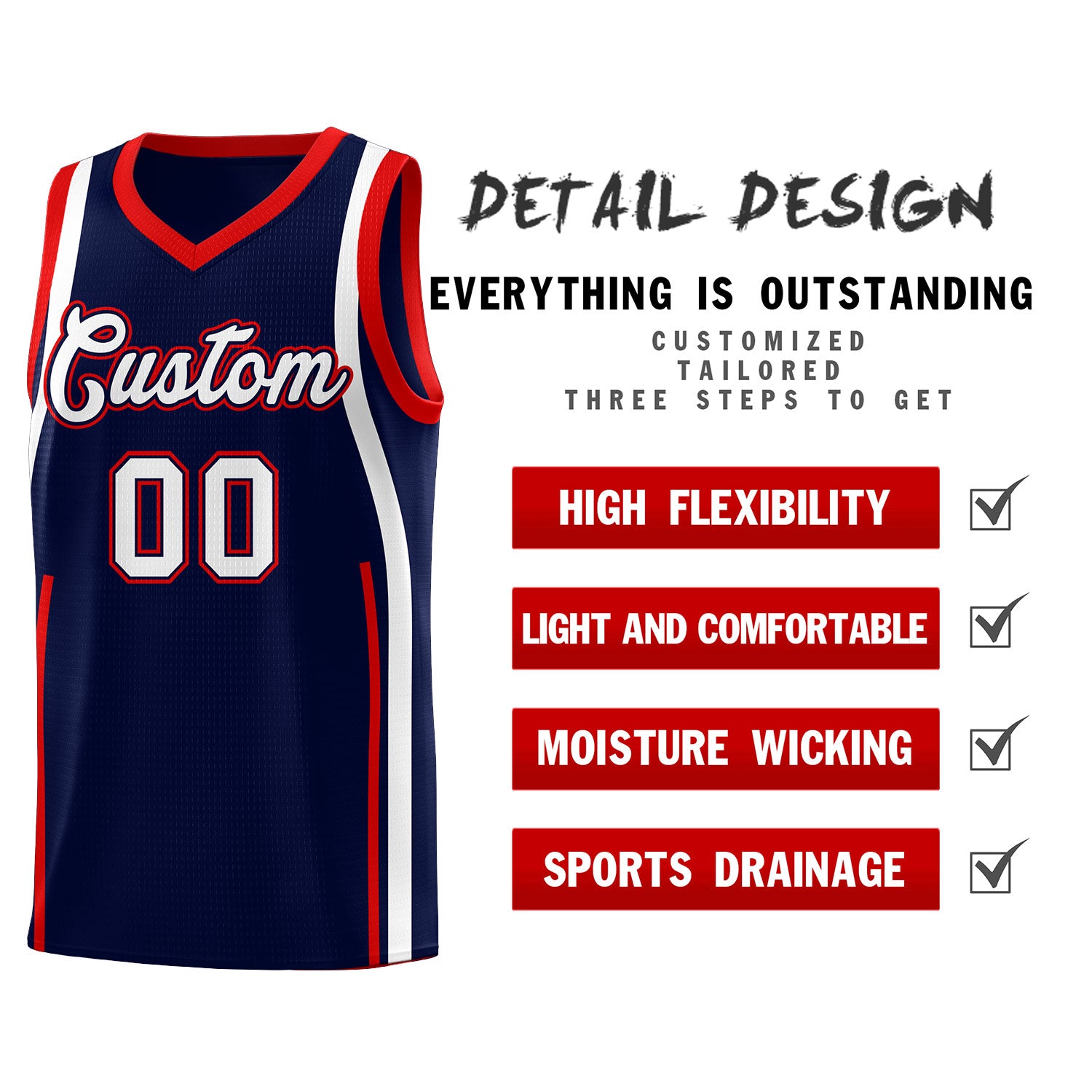 Benutzerdefinierte Basketball-Kits mit Bandmuster