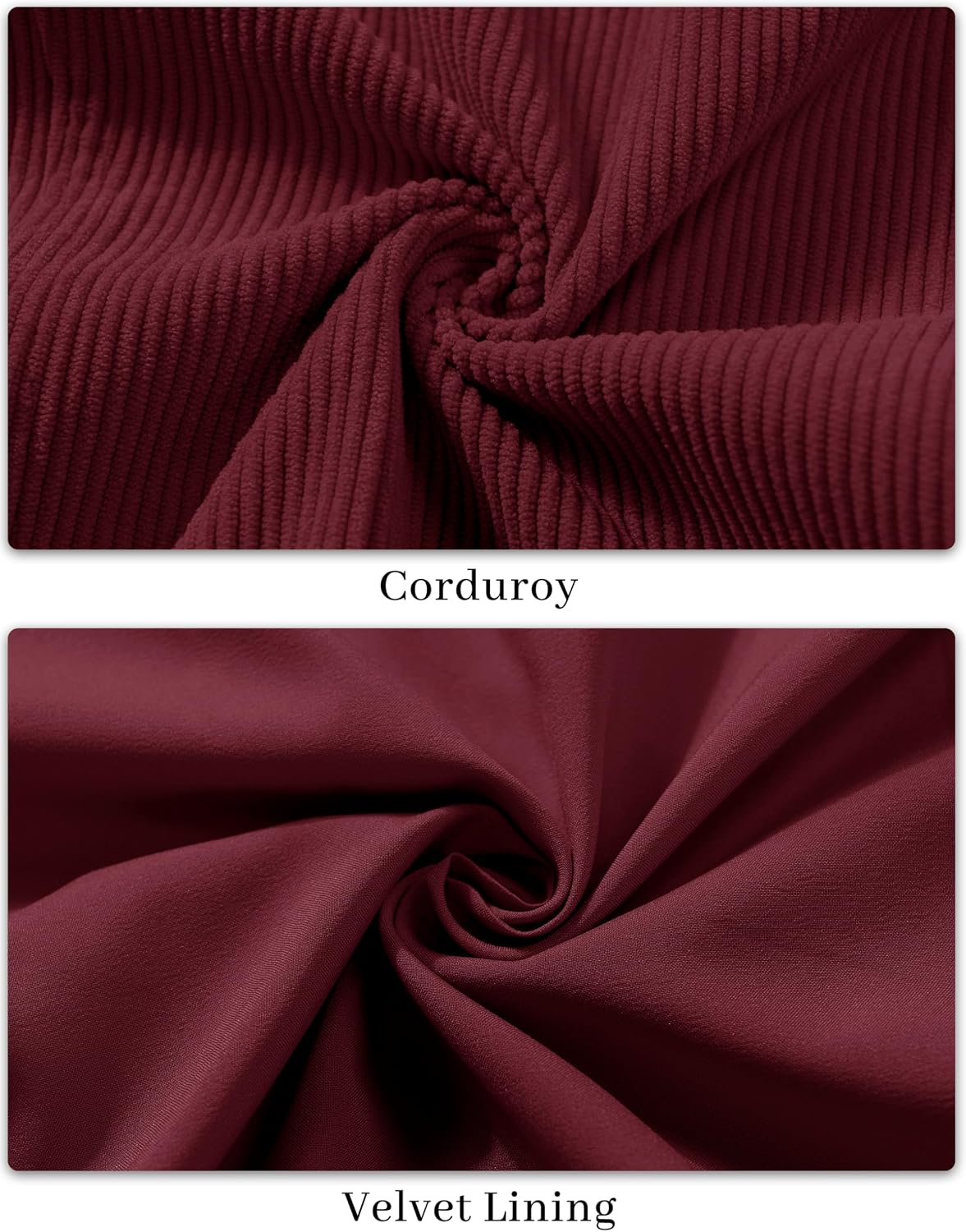 Women's Corduroy Jacket Casual Collar Button Down Coats Fall Long Sleeve Outwear Jackets with Pockets
