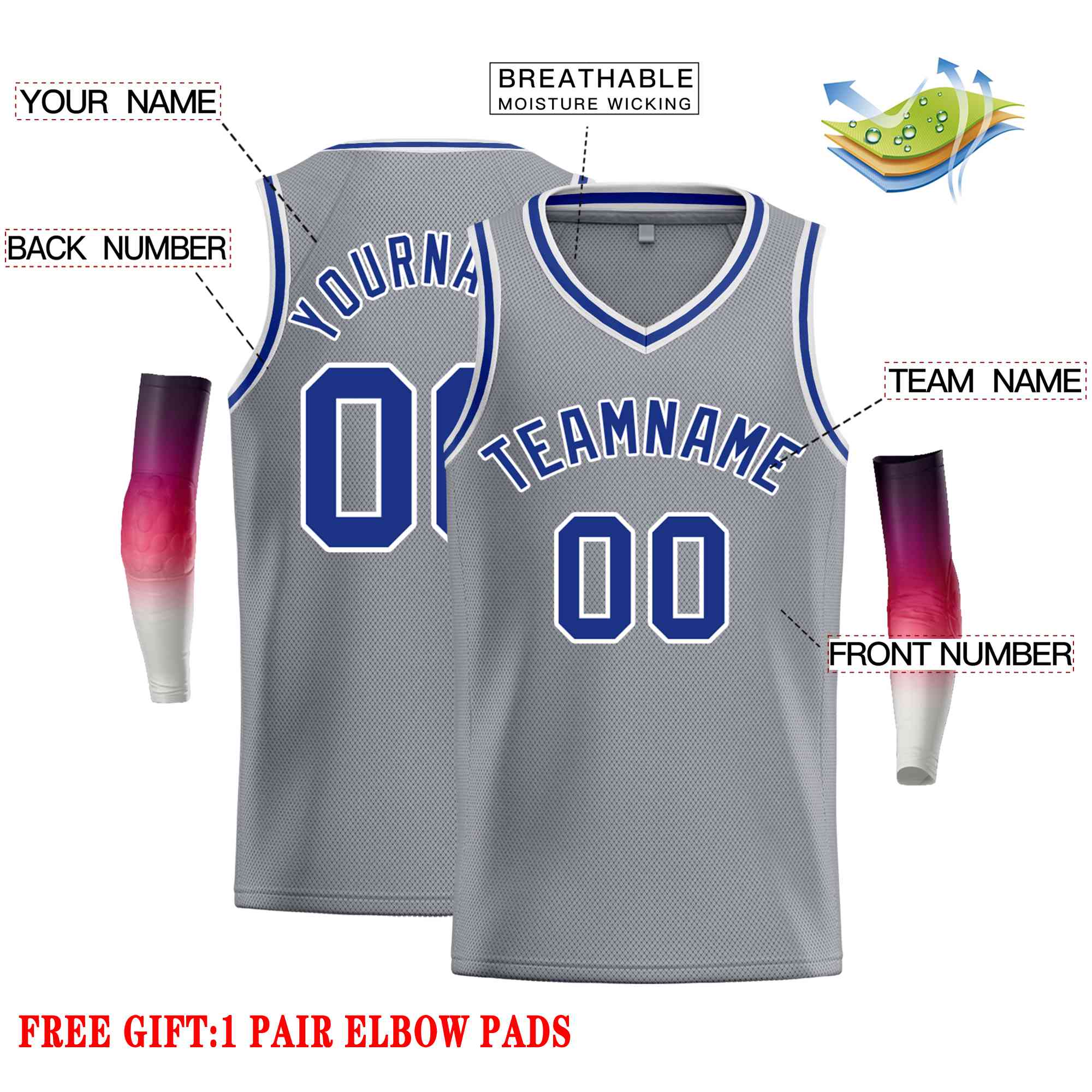Custom Classic Tops Herren-Freizeit-Basketballtrikot