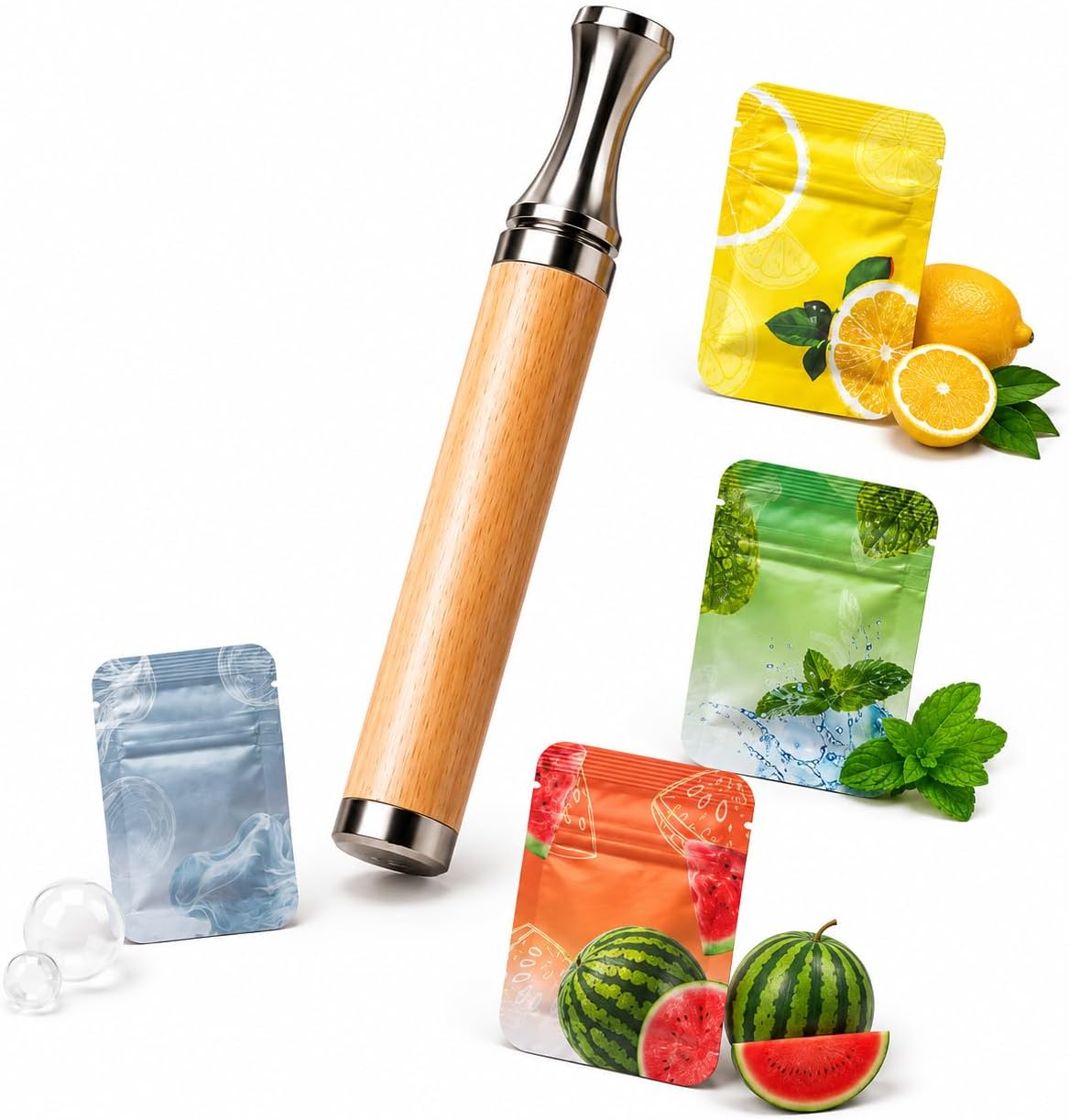 Natural Wood Aroma Stick 4 Flavors Refillable