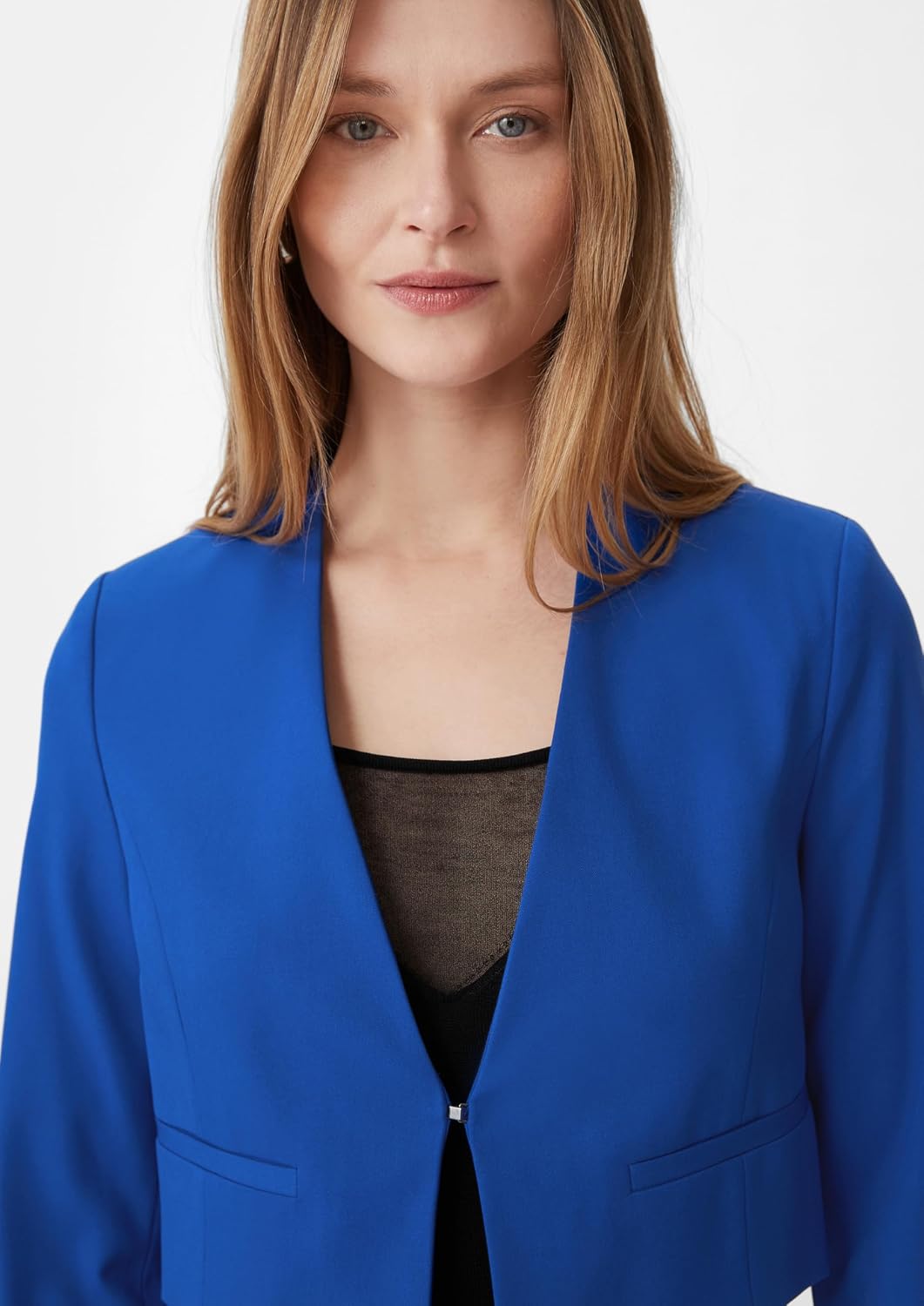 Womens Blazer Suit Jacket Single Breasted Notch Lapel Button Down Office Work Blazer