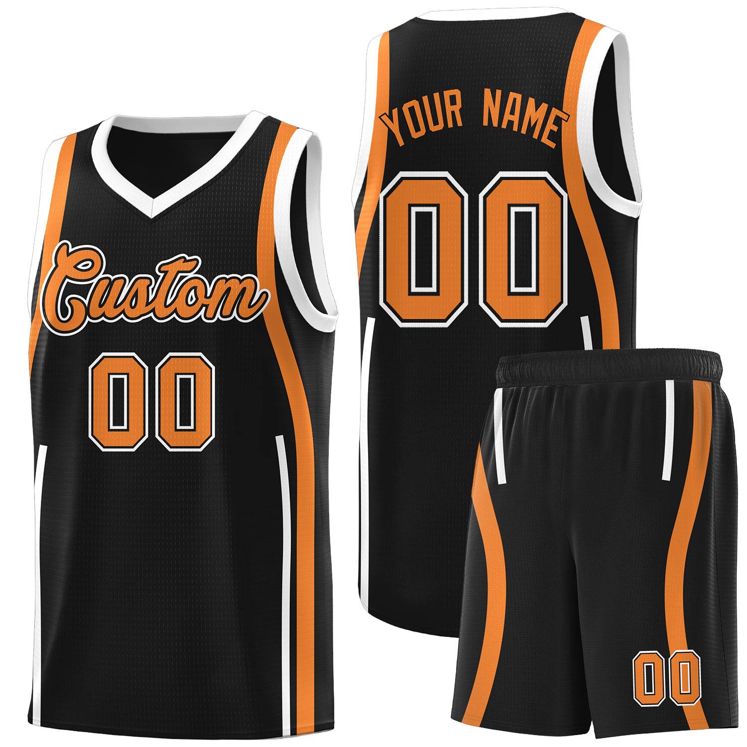 Benutzerdefinierte Basketball-Kits mit Bandmuster