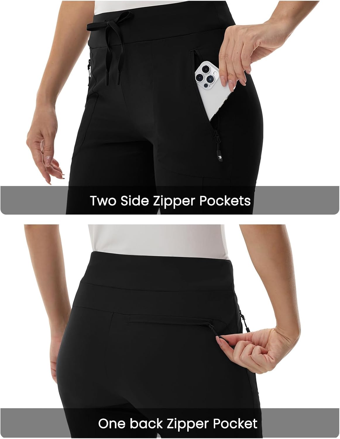 Women's Hiking Pants Lightweight Quick Dry Zipper Pockets