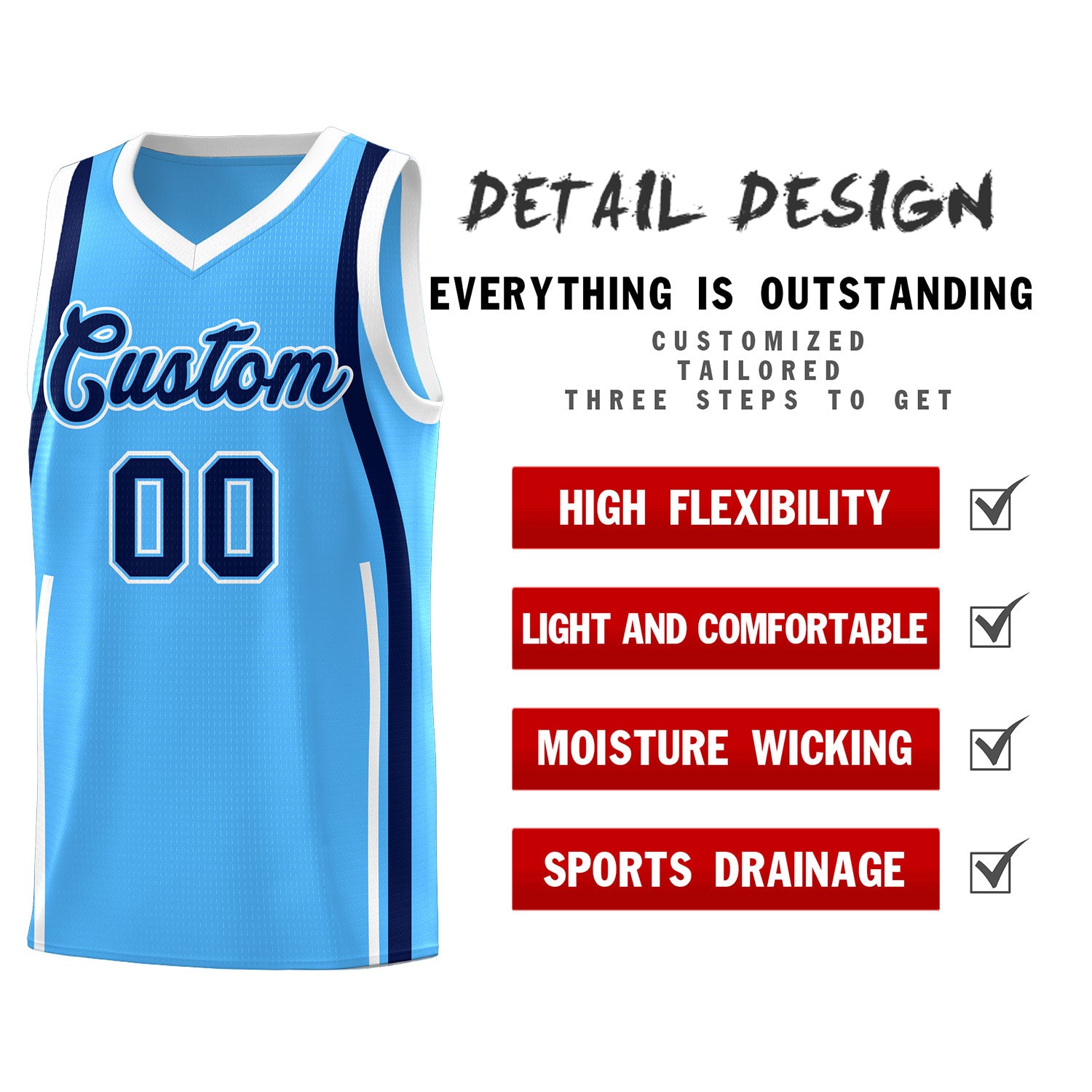 Benutzerdefinierte Basketball-Kits mit Bandmuster
