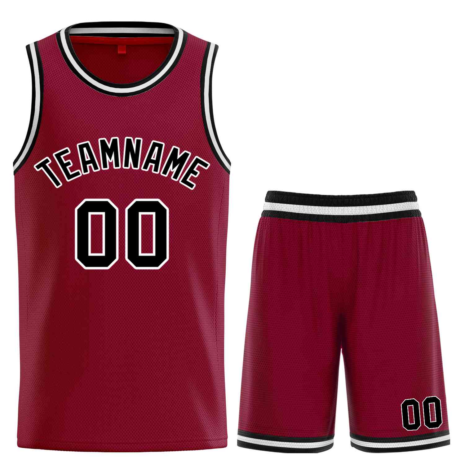 Custom Classic Sets gebogenes Basketballtrikot