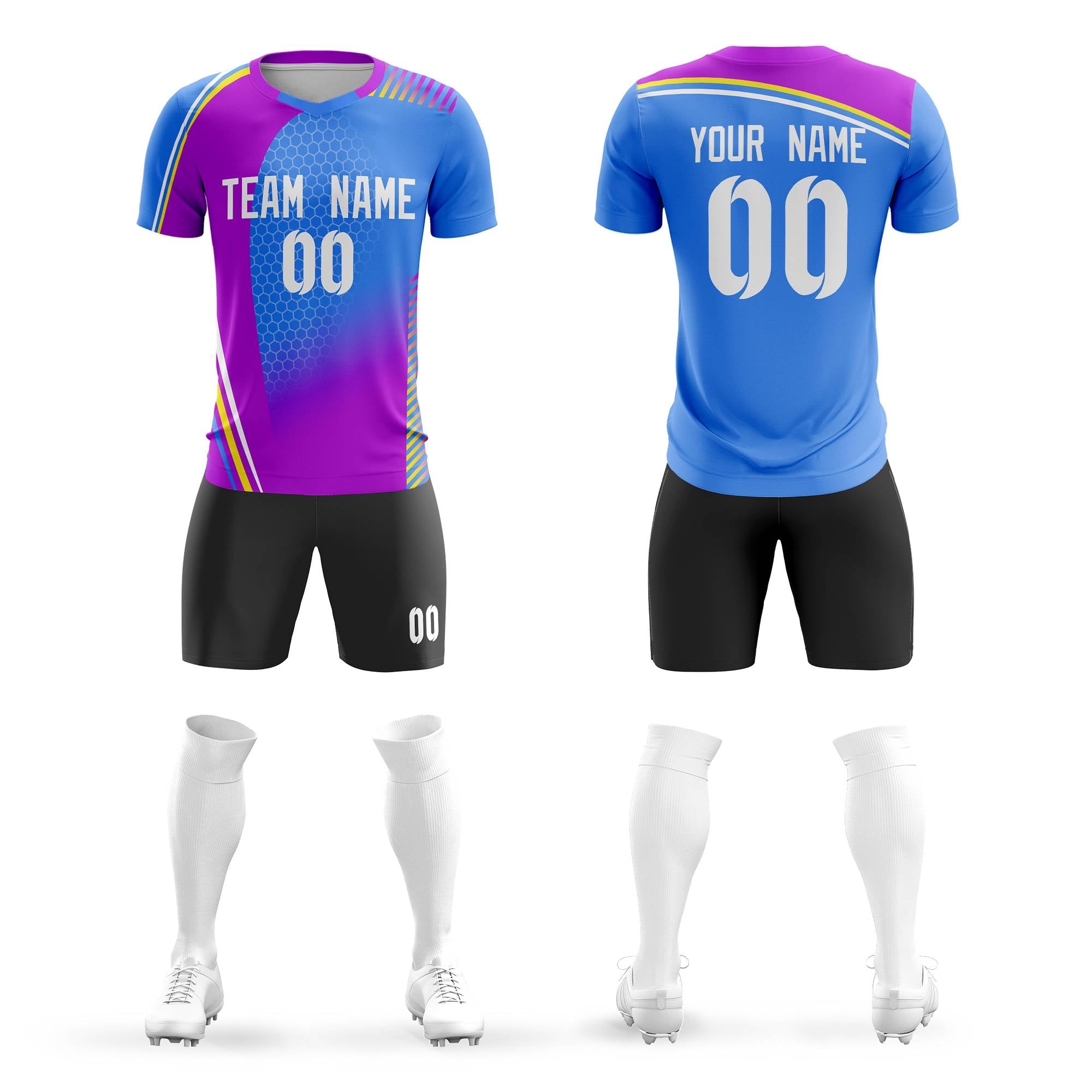 Benutzerdefinierte Outdoor-Sport-Fußball-Sets Jersey