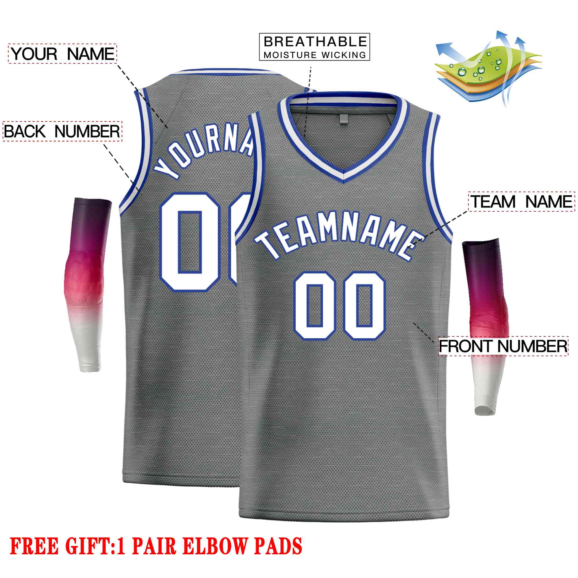 Custom Classic Tops Herren-Freizeit-Basketballtrikot