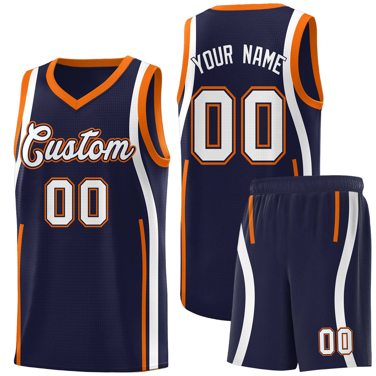 Benutzerdefinierte Basketball-Kits mit Bandmuster