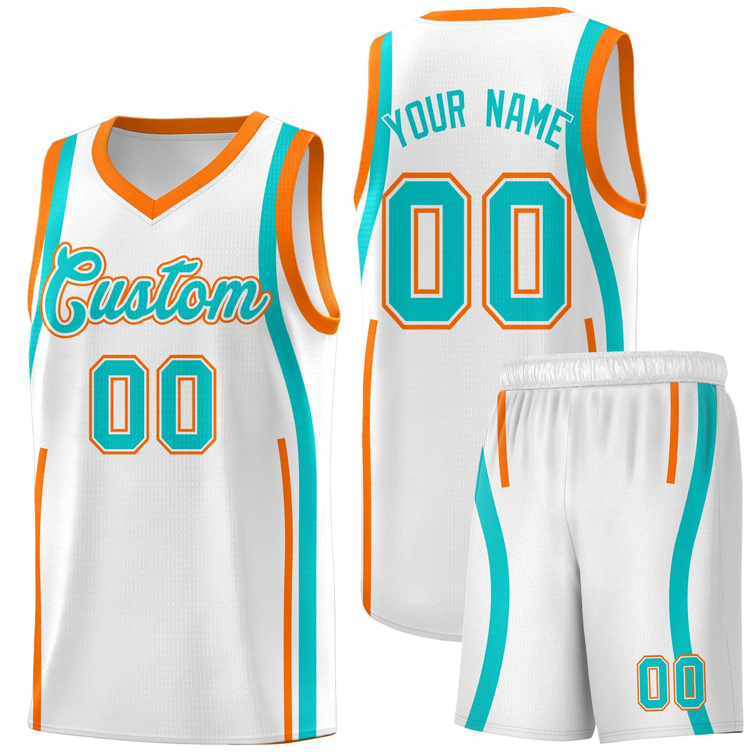 Benutzerdefinierte Basketball-Kits mit Bandmuster