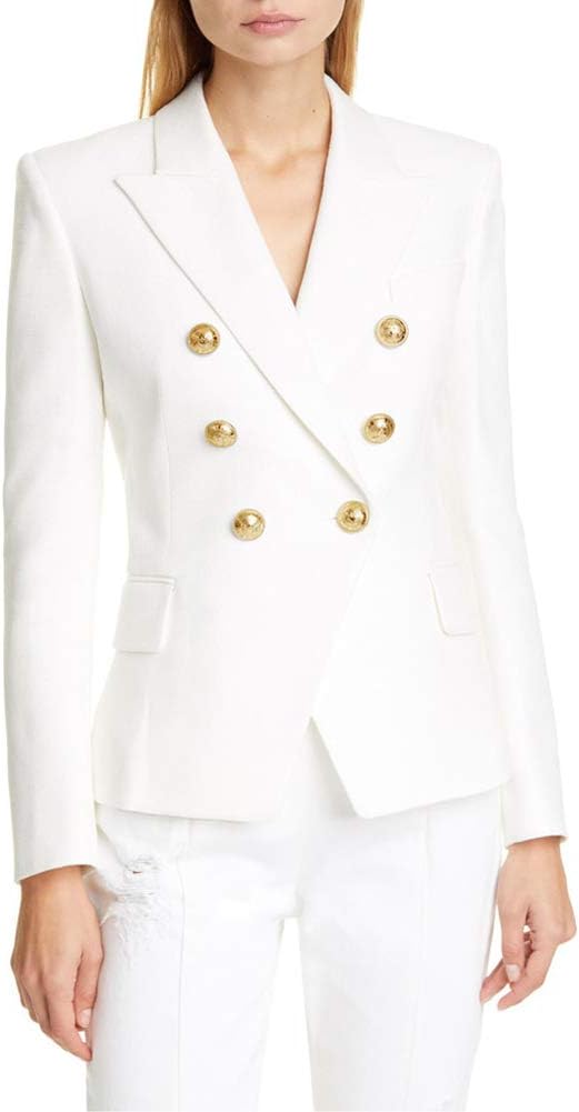 Women's Vintage Double Breasted Slim Fit Dress Suit Blazer Jacket Women's Vintage Double Breasted Slim Fit Dress Suit Blazer Jacket