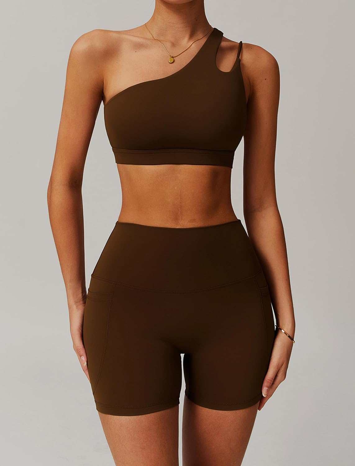 2 Piece Workout Sets for Women Sports Bra and Yoga Pants Outfits High Waist Butt lifting Shorts Jogger Outfits