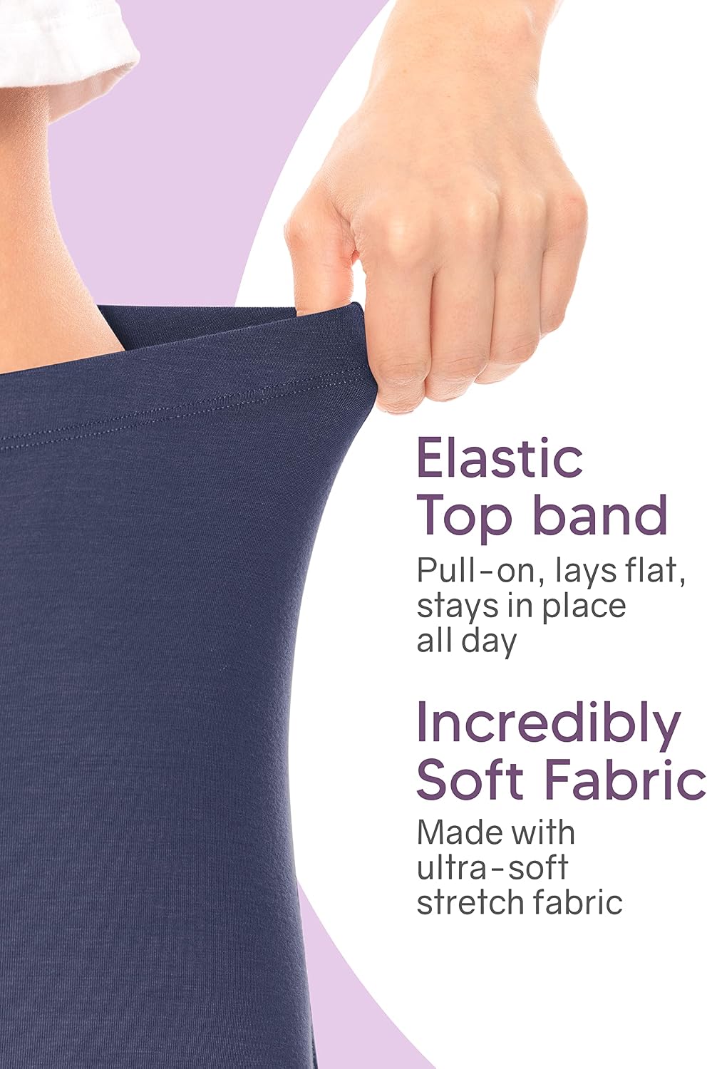 Women's Pull On A-Line Midi Skirt Elastic Waist