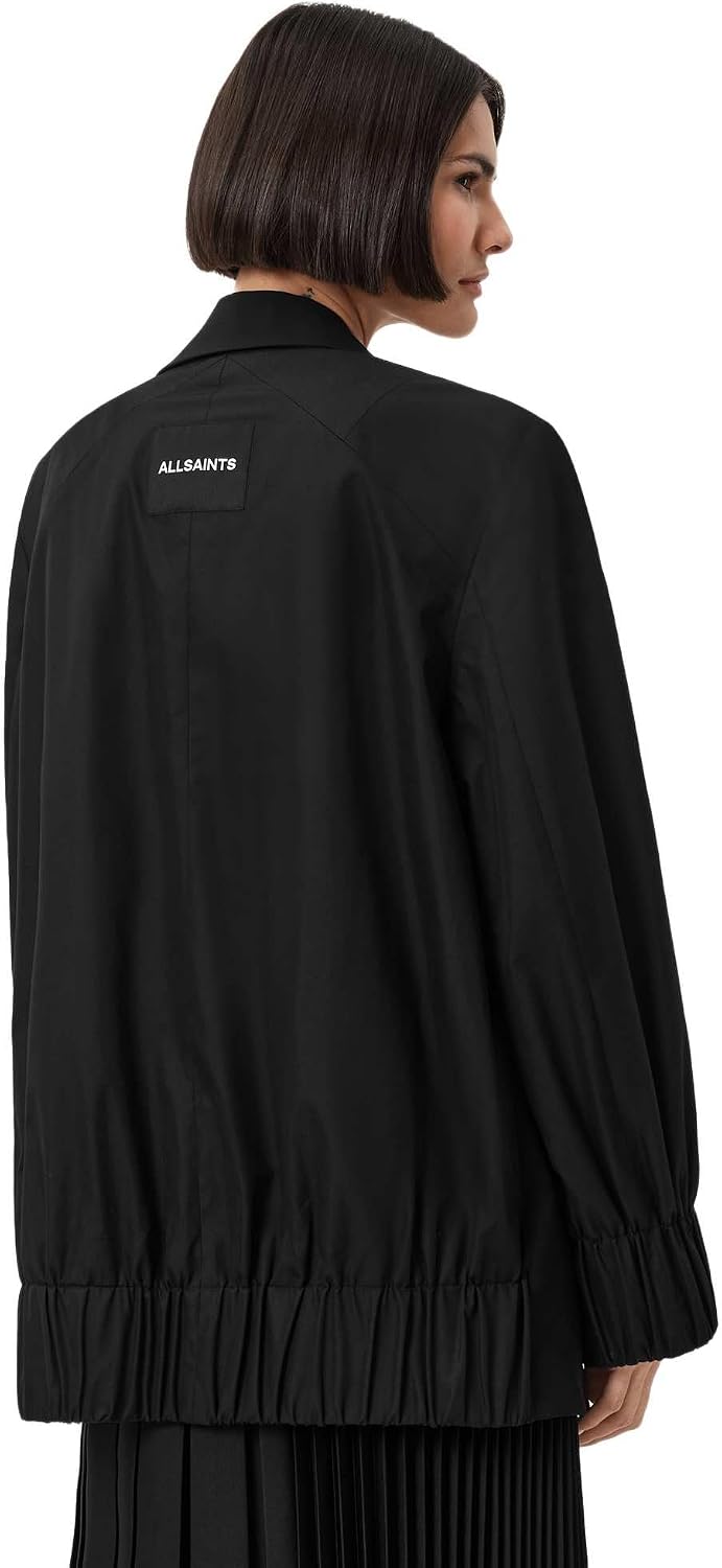 Women's Oversized Single Button Blazer Black