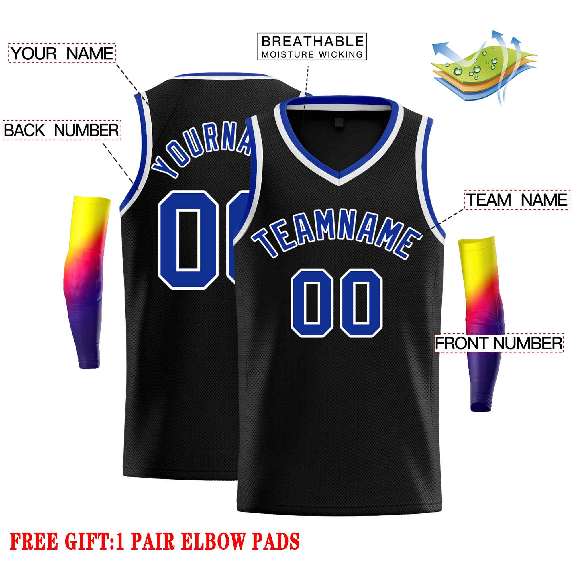 Custom Classic Tops Herren-Freizeit-Basketballtrikot