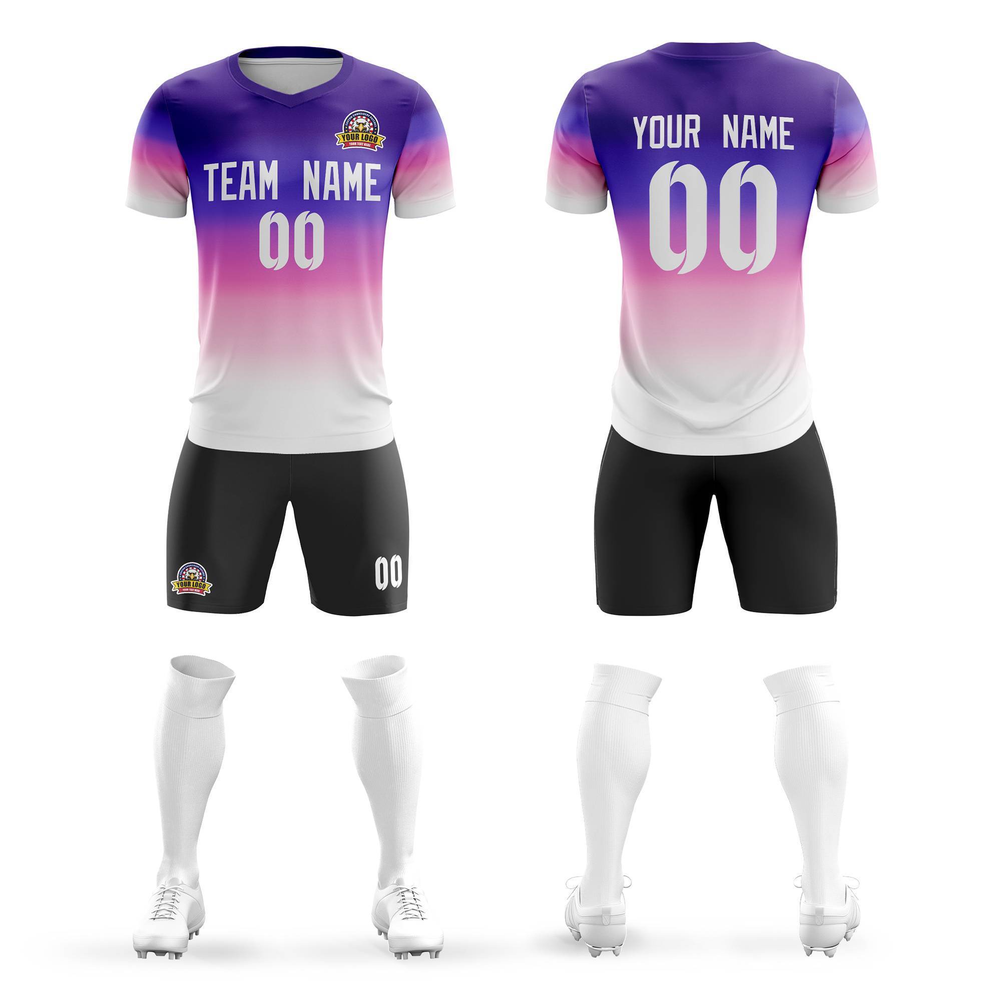 Benutzerdefinierte Freizeit-Sport-Fußball-Sets-Trikot