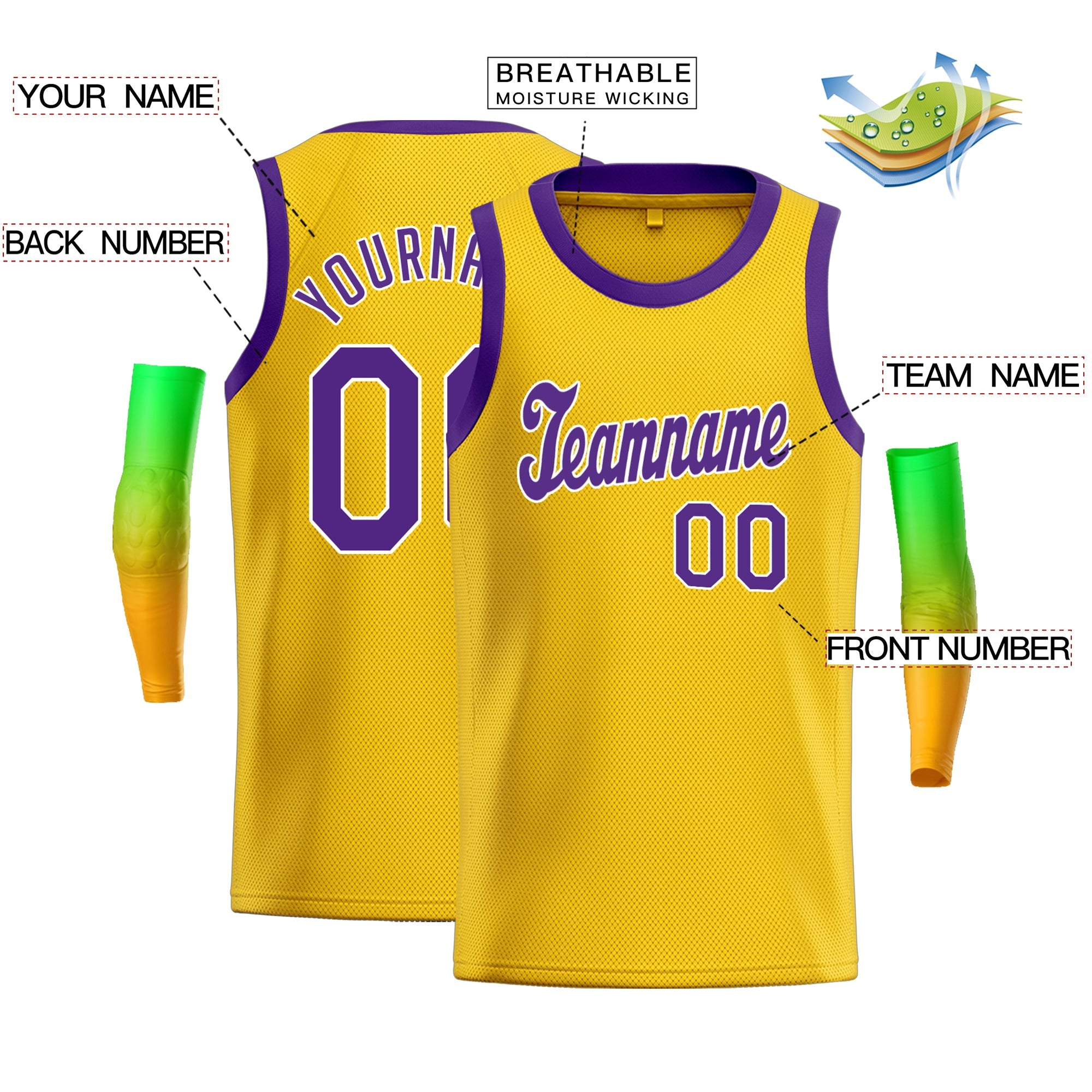 Custom Classic Tops Herren-Freizeit-Basketballtrikot