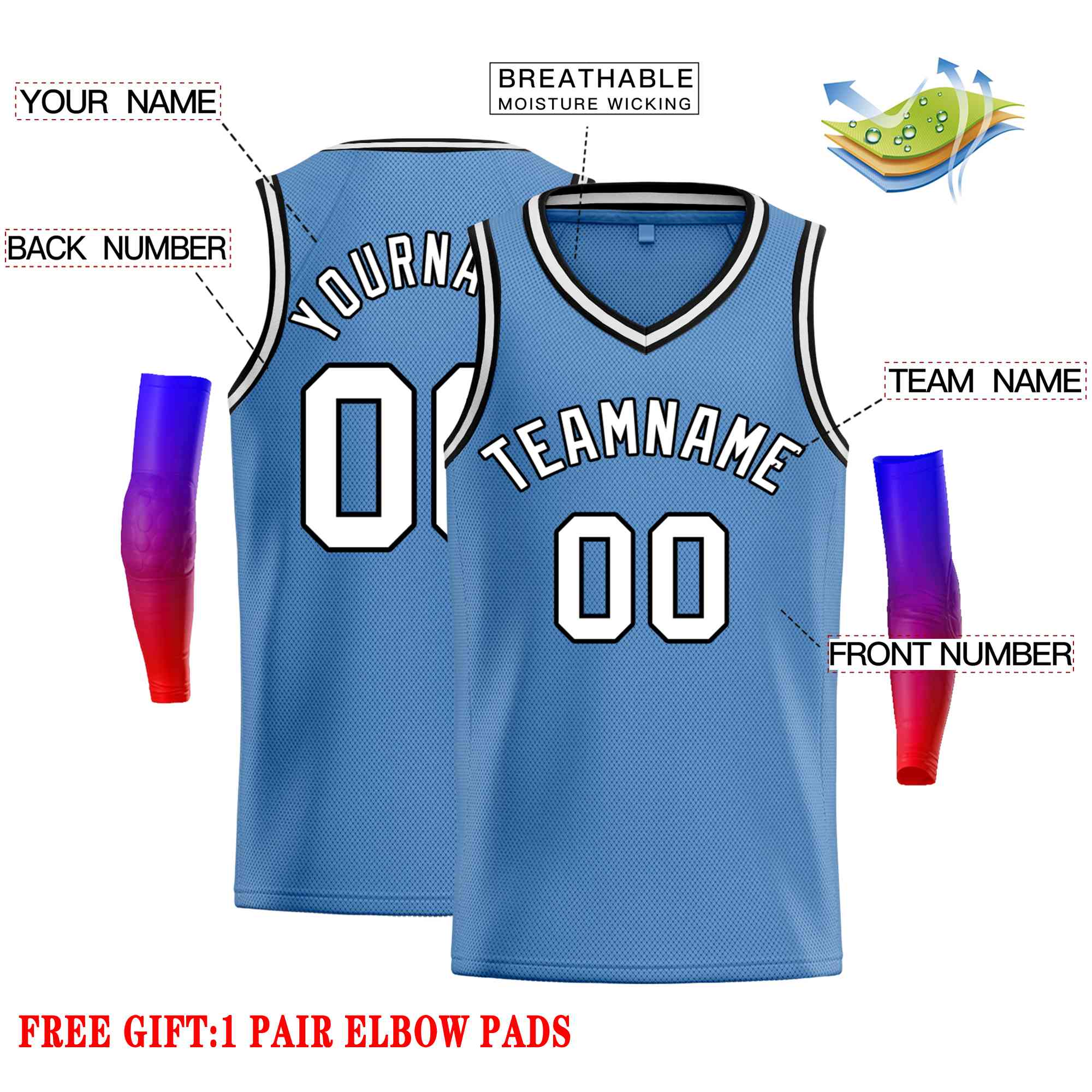Custom Classic Tops Herren-Freizeit-Basketballtrikot