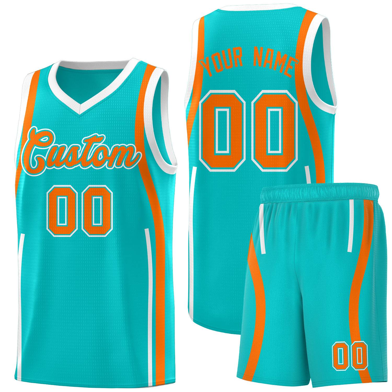 Benutzerdefinierte Basketball-Kits mit Bandmuster