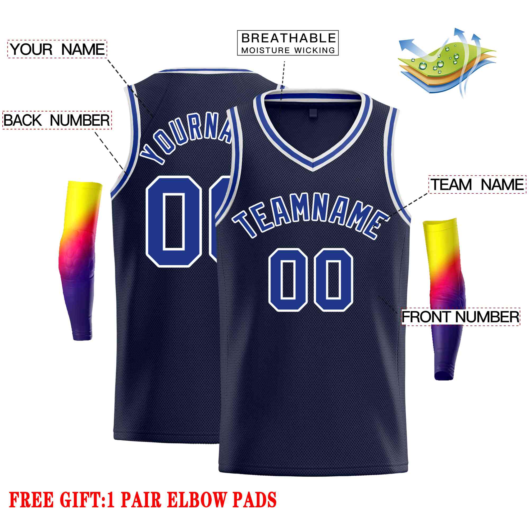 Custom Classic Tops Herren-Freizeit-Basketballtrikot