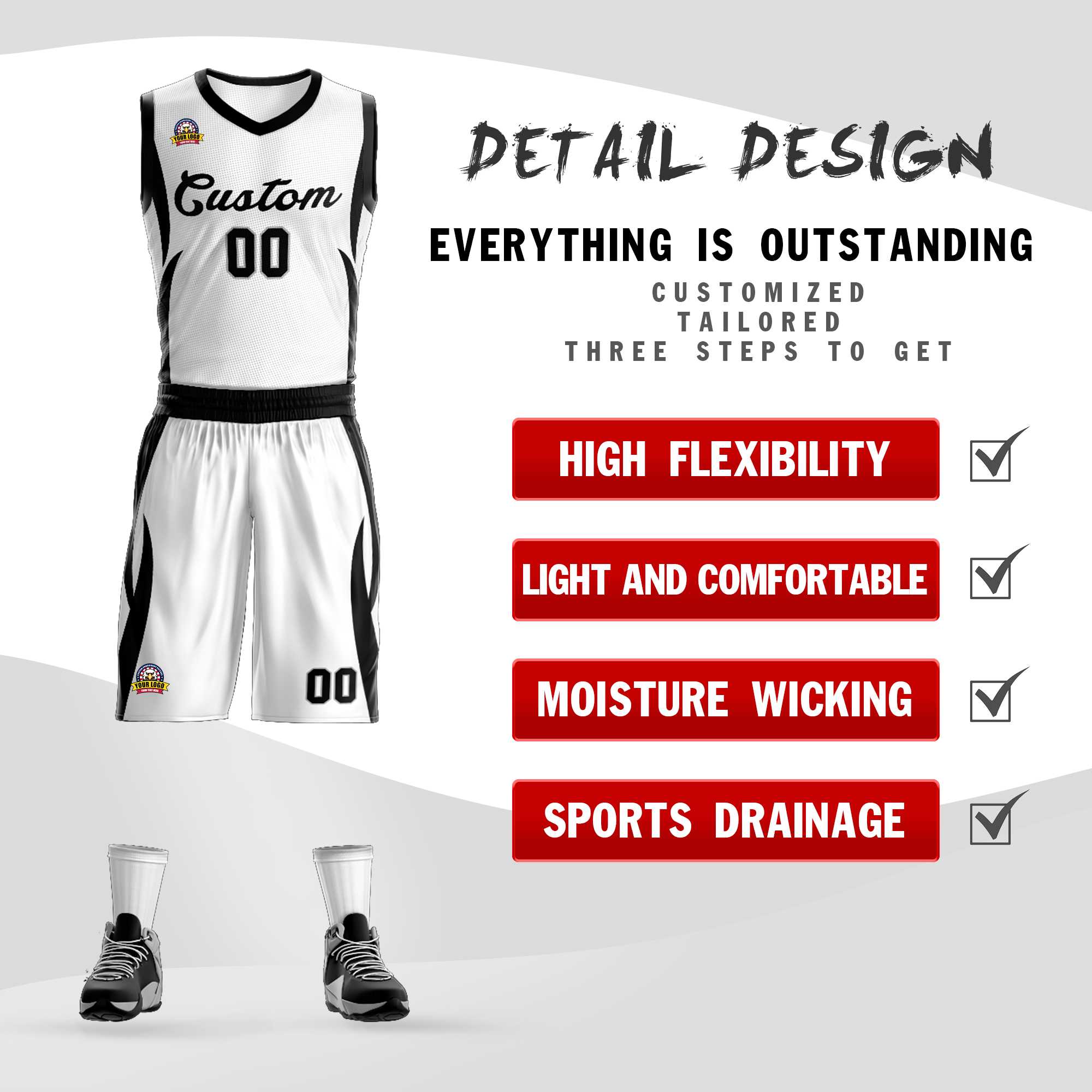 Custom Classic Sets Mesh-Basketballtrikot Custom Classic Sets Mesh-Basketballtrikot