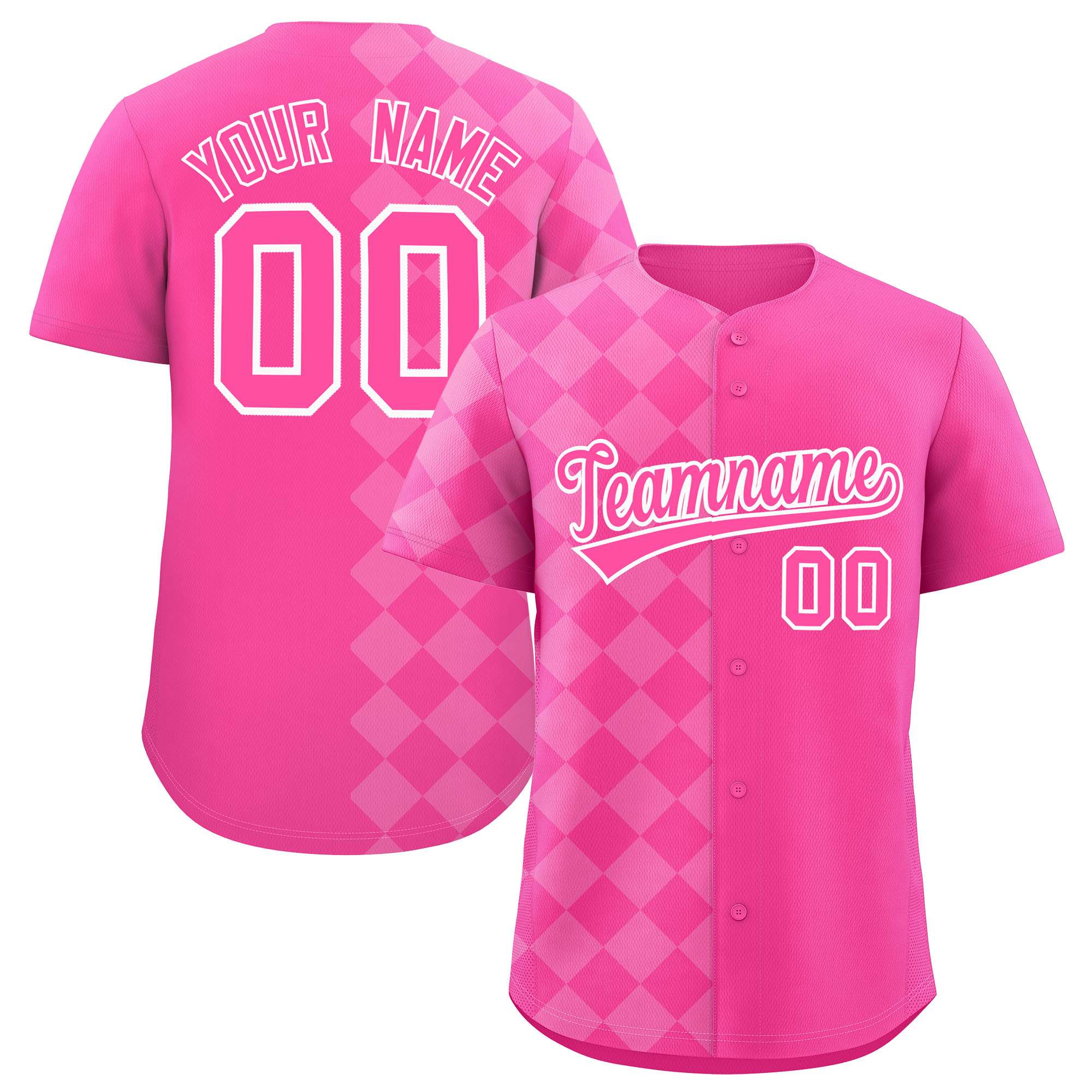 Authentisches Baseball-Trikot im individuellen Rhombus-Design