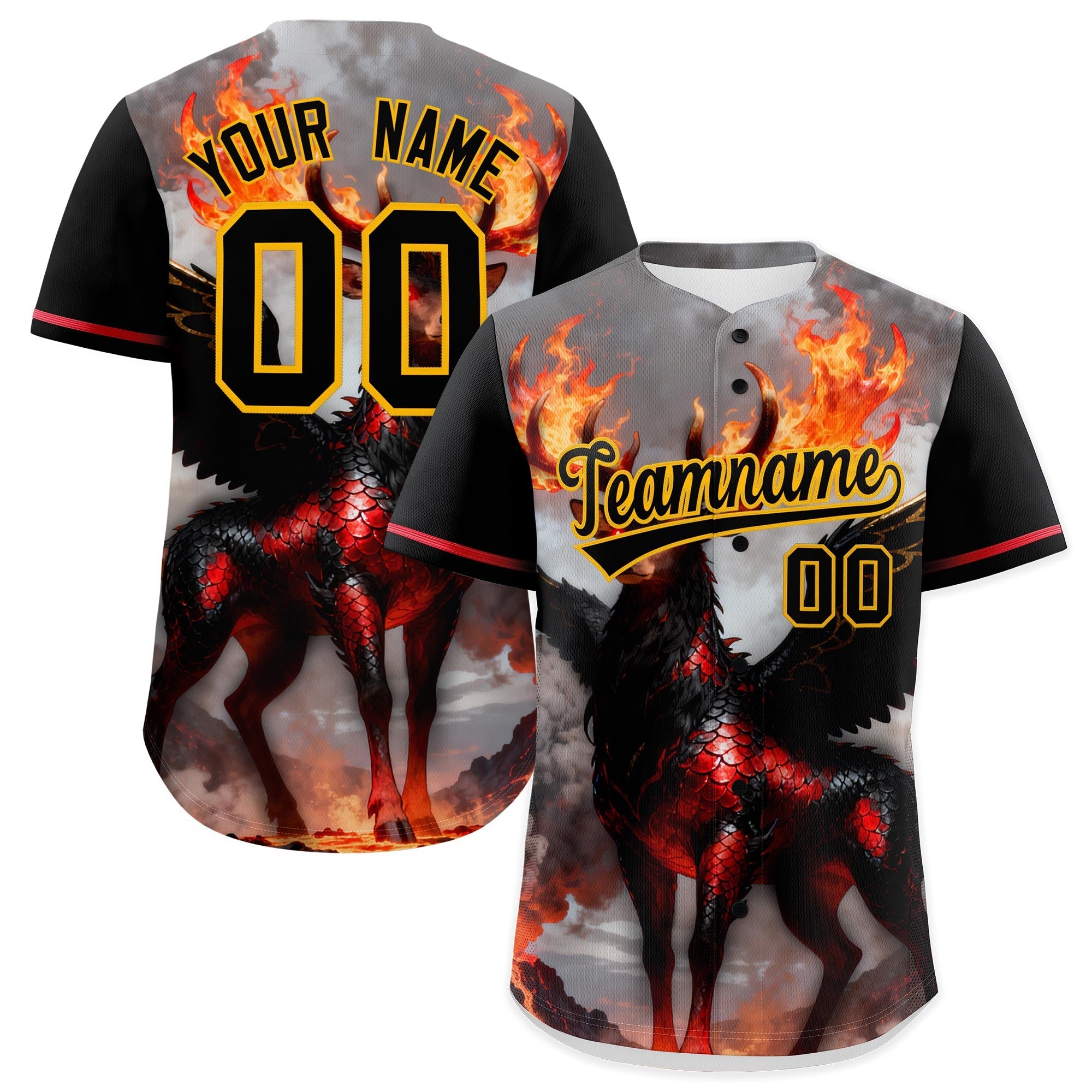 Benutzerdefinierte Tierserien-Personalisierung Graffiti-Muster-Baseball-Trikot Benutzerdefinierte Tierserien-Personalisierung Graffiti-Muster-Baseball-Trikot