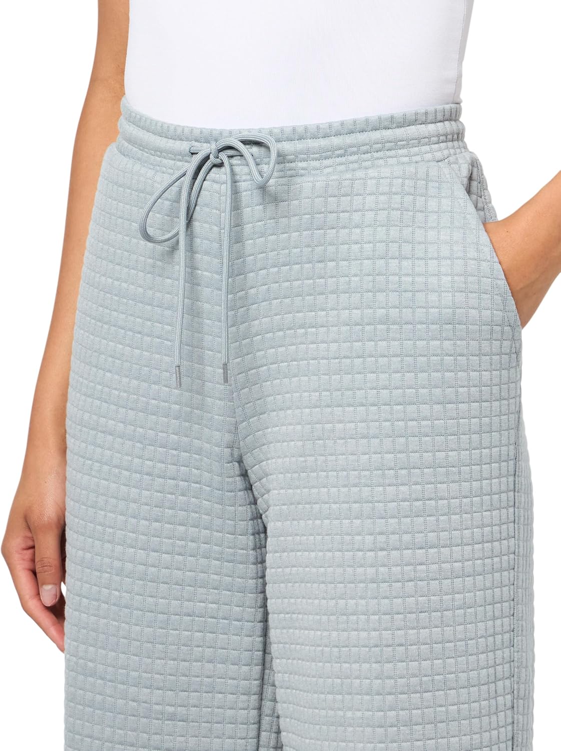 Drawstring Elastic Waist Pull On Lounge Ankle Pant