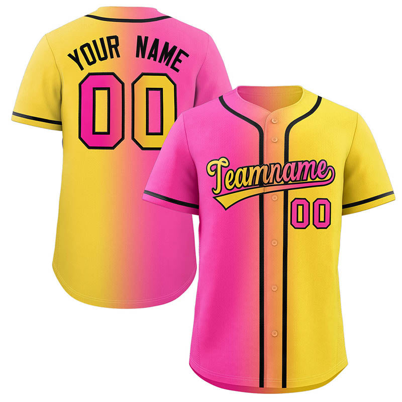 Benutzerdefiniertes, modisches, authentisches Baseball-Trikot mit Farbverlauf Benutzerdefiniertes, modisches, authentisches Baseball-Trikot mit Farbverlauf