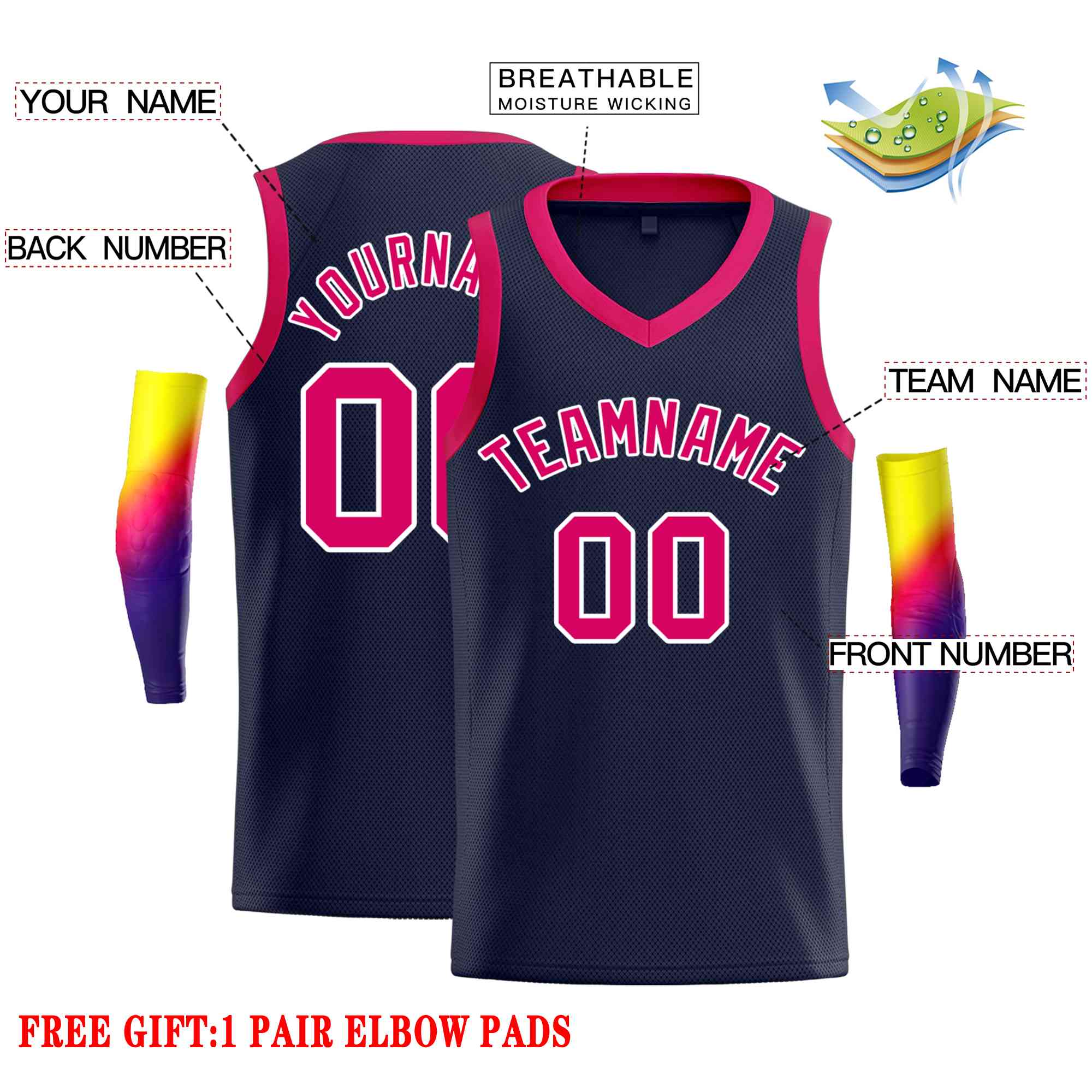 Custom Classic Tops Herren-Freizeit-Basketballtrikot