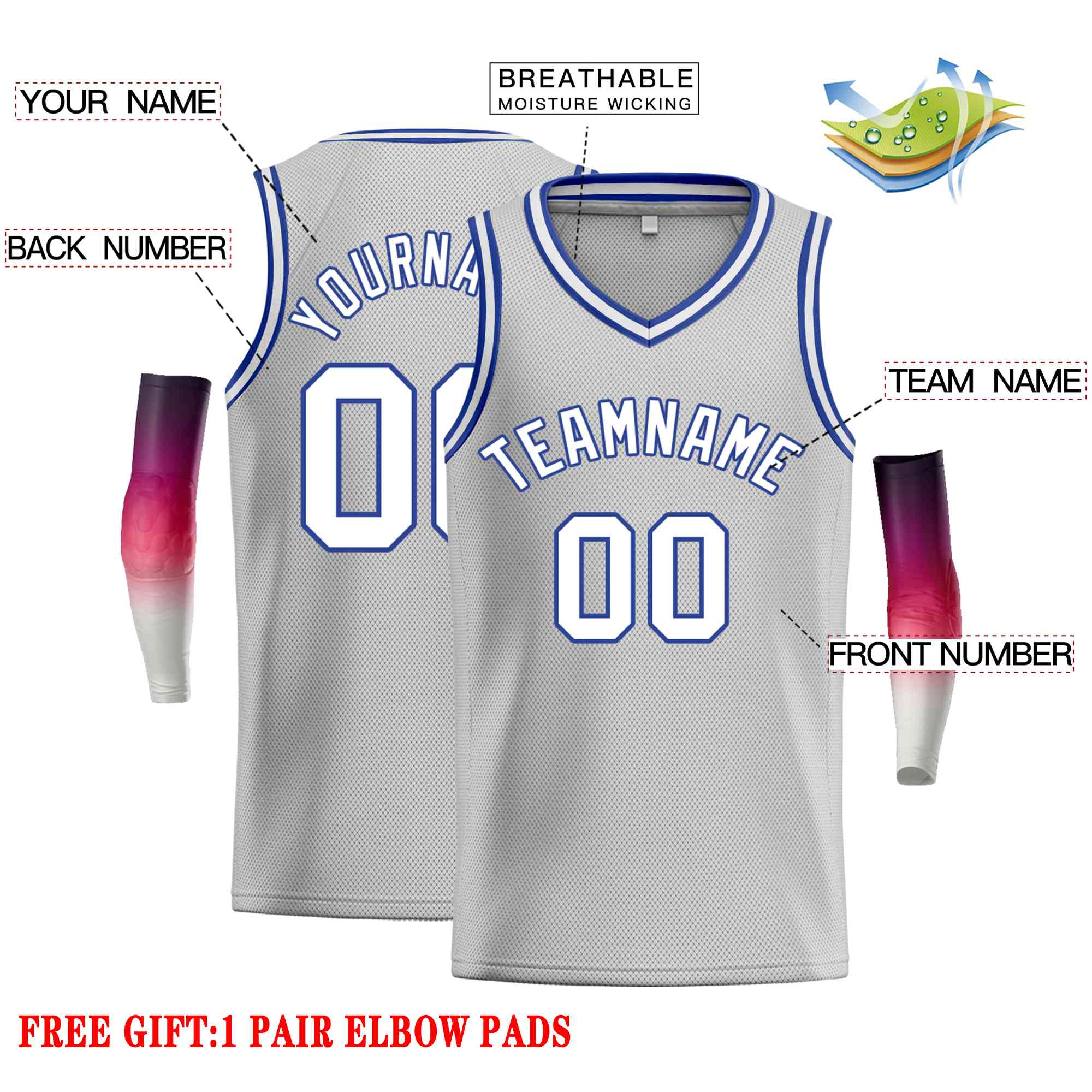 Custom Classic Tops Herren-Freizeit-Basketballtrikot